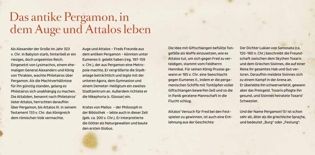 Beispielinhalt (Bild) Fred 03. Fred in Pergamon
