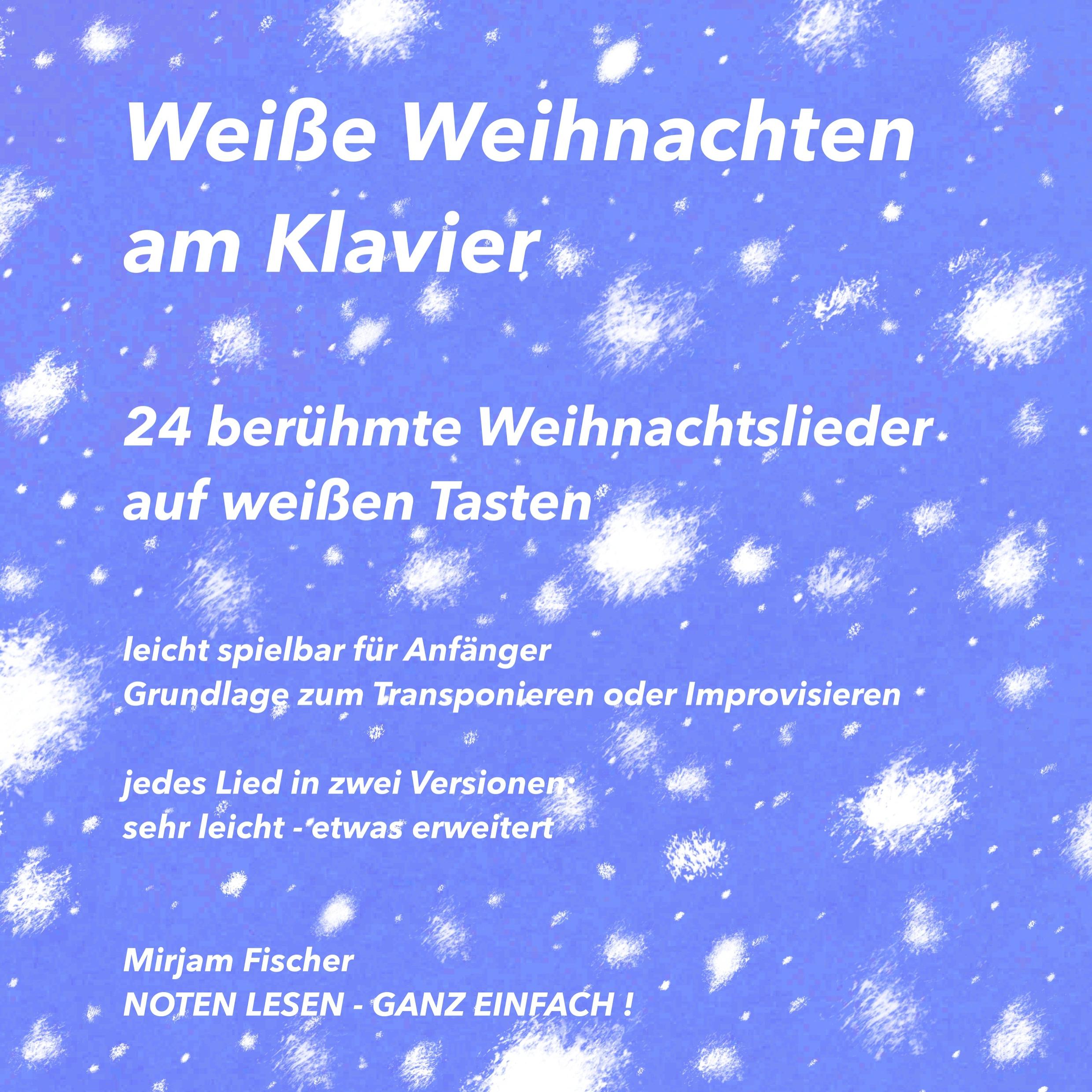 Vorderes Coverbild Weiße Weihnachten am Klavier