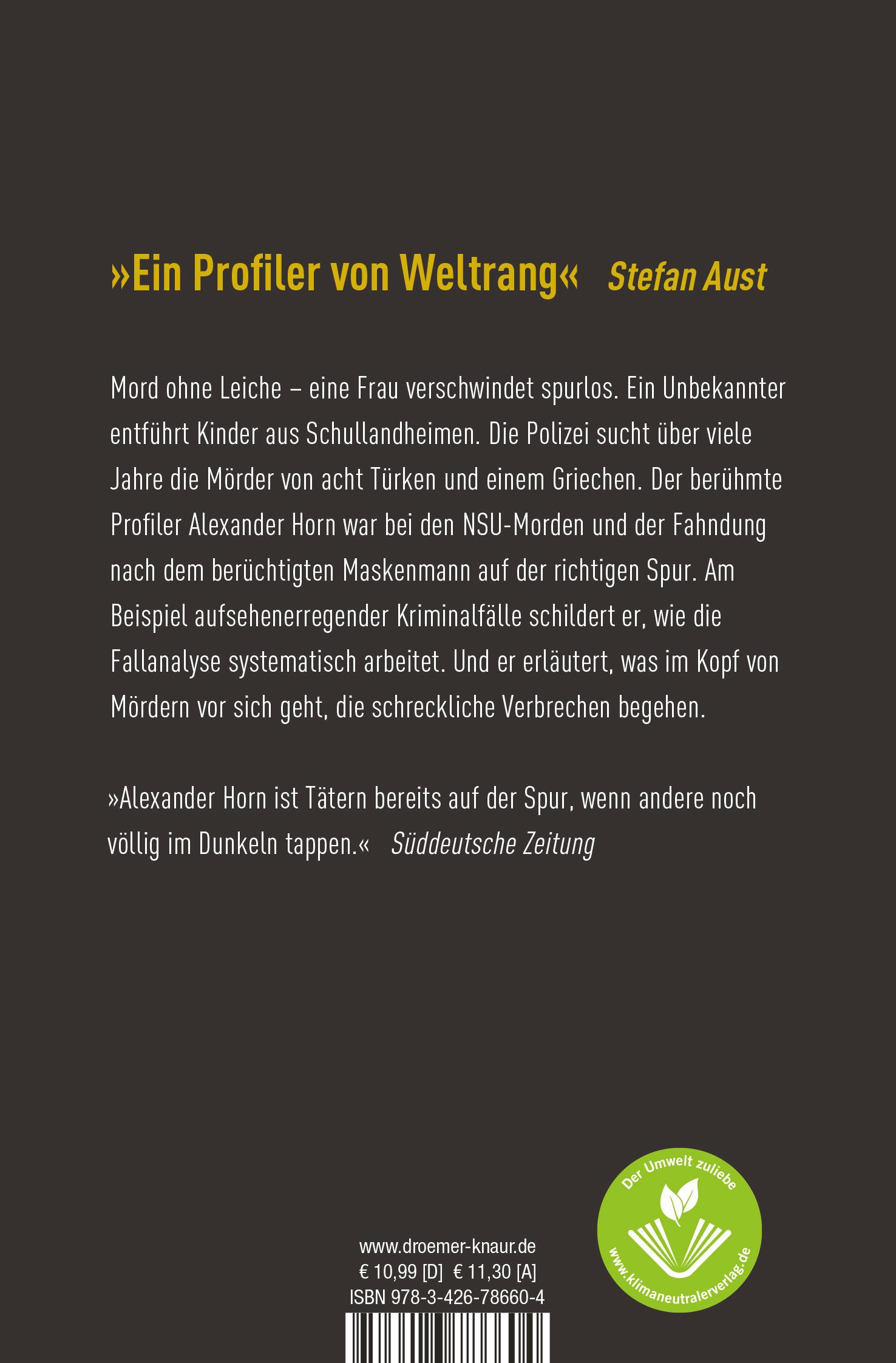Rückseitencover Die Logik der Tat