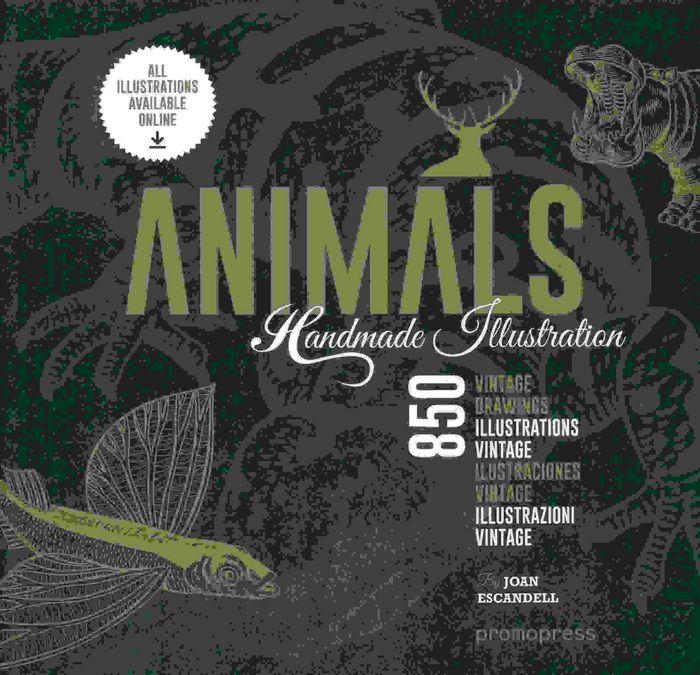 Vorderes Coverbild Animals: 850 Handmade Illustrations