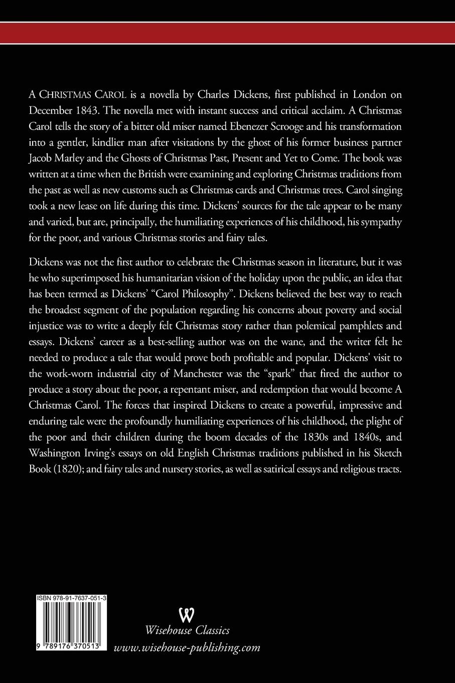 Rückseitencover A Christmas Carol (Wisehouse Classics - with original illustrations)