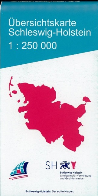 Vorderes Coverbild Übersichtskarte Schleswig-Holstein  1:250 000