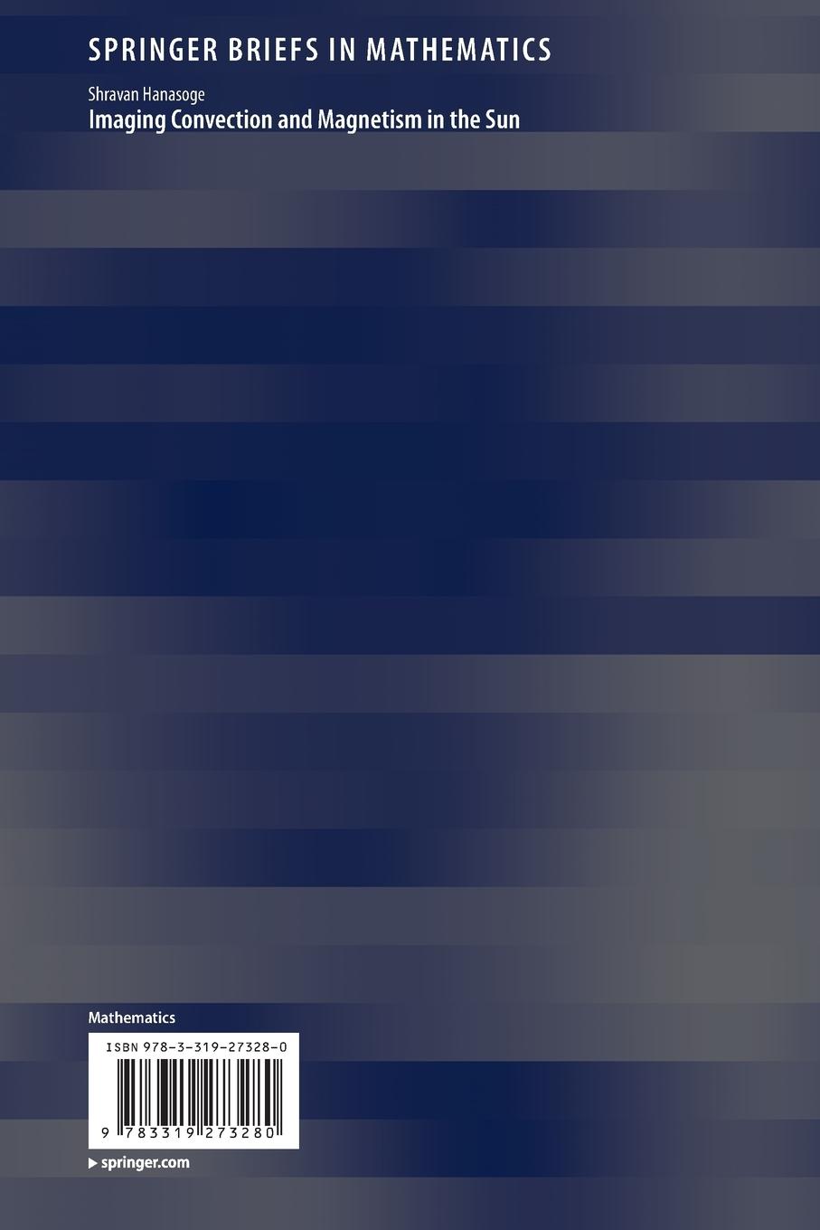 Rückseitencover Imaging Convection and Magnetism in the Sun