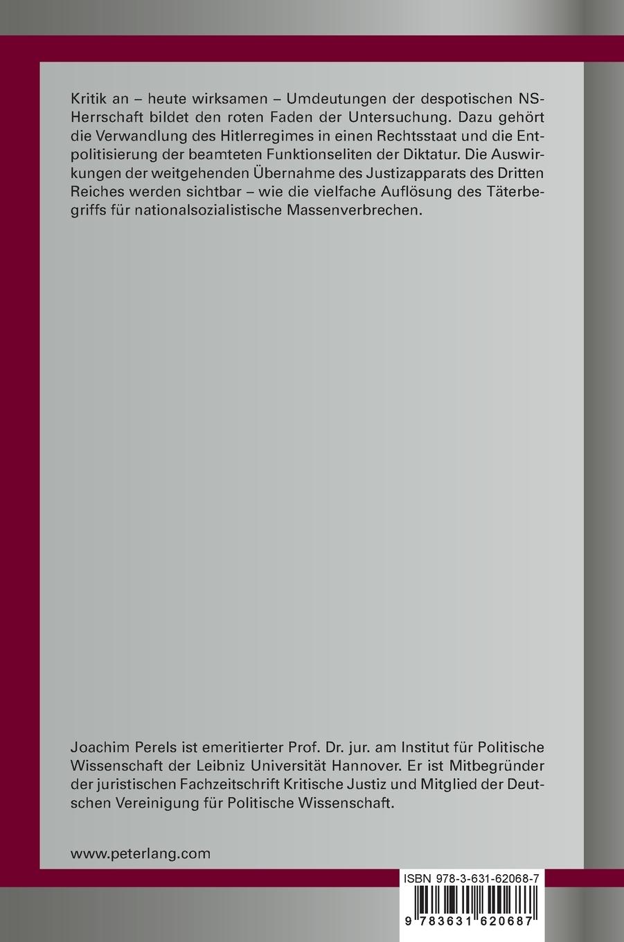 Rückseitencover Der Nationalsozialismus als Problem der Gegenwart