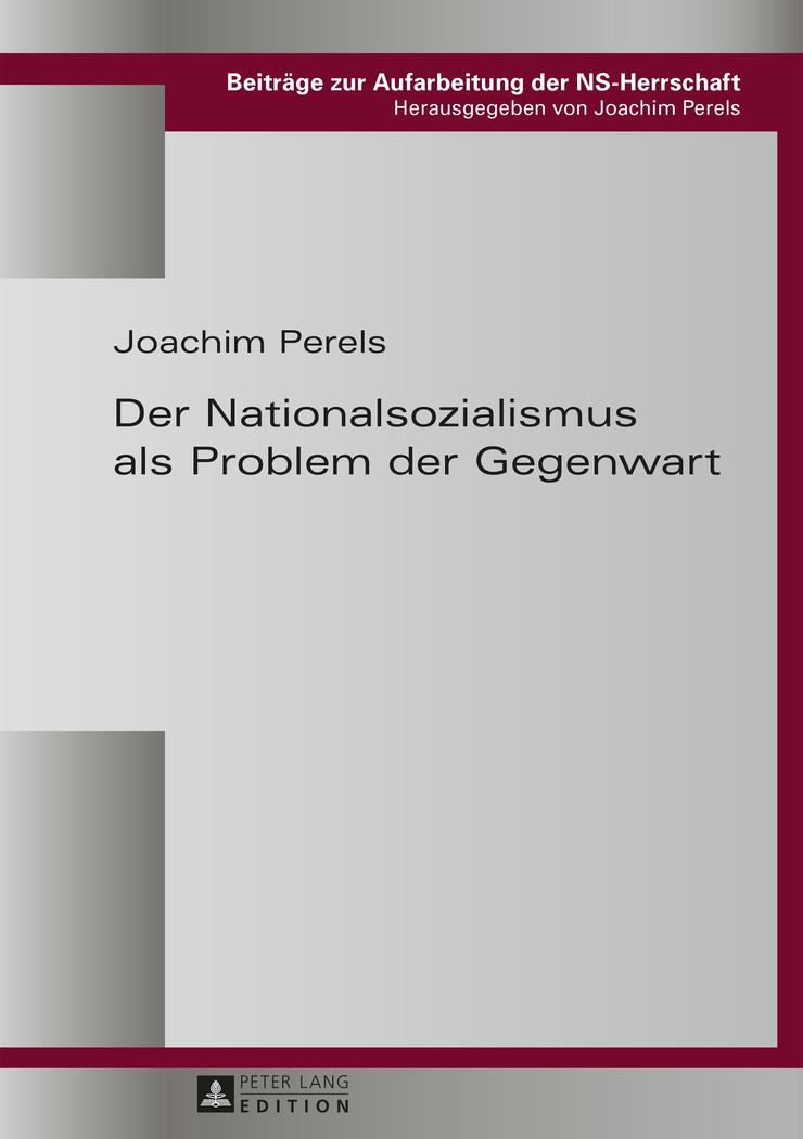 Vorderes Coverbild Der Nationalsozialismus als Problem der Gegenwart