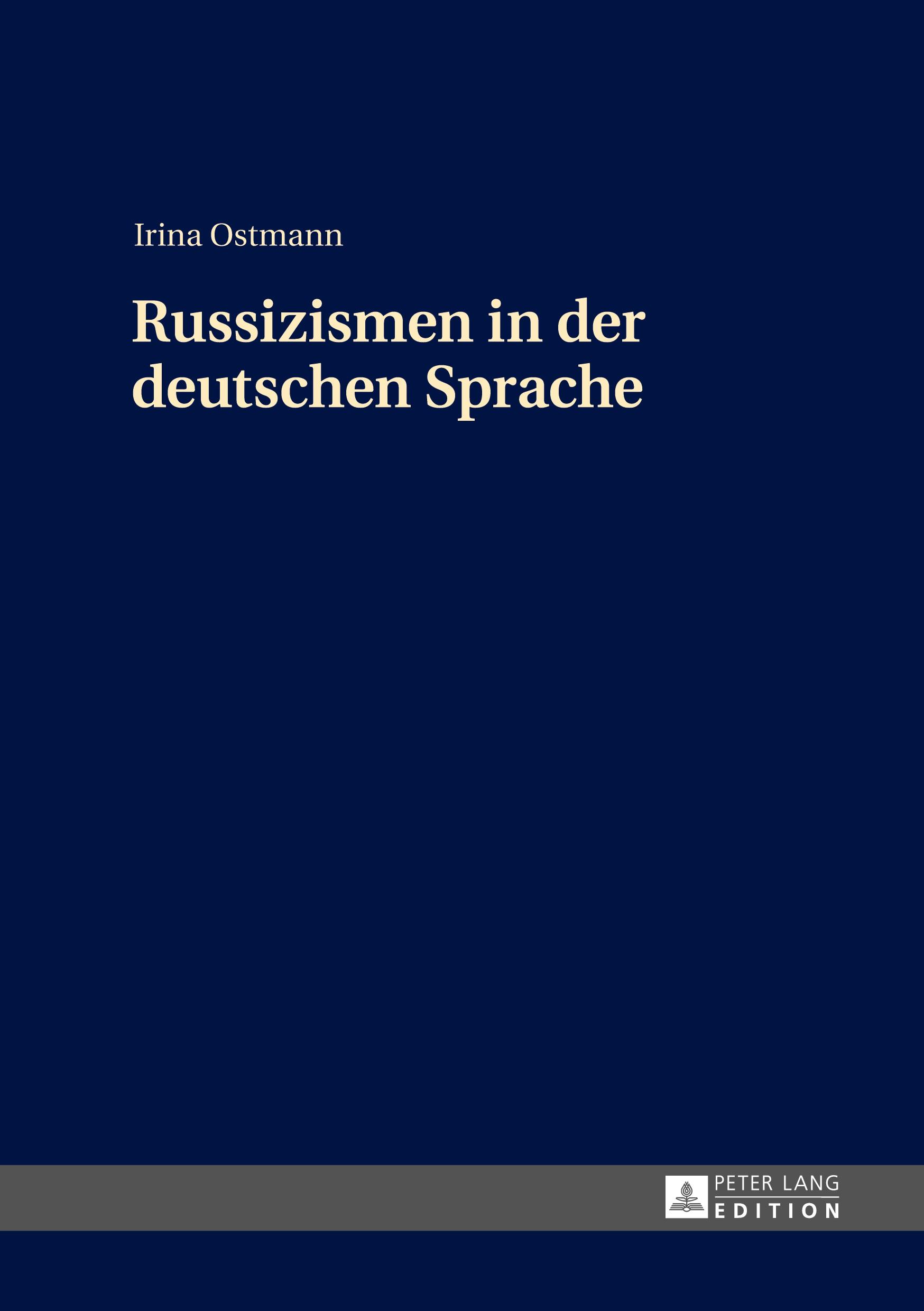 Vorderes Coverbild Russizismen in der deutschen Sprache
