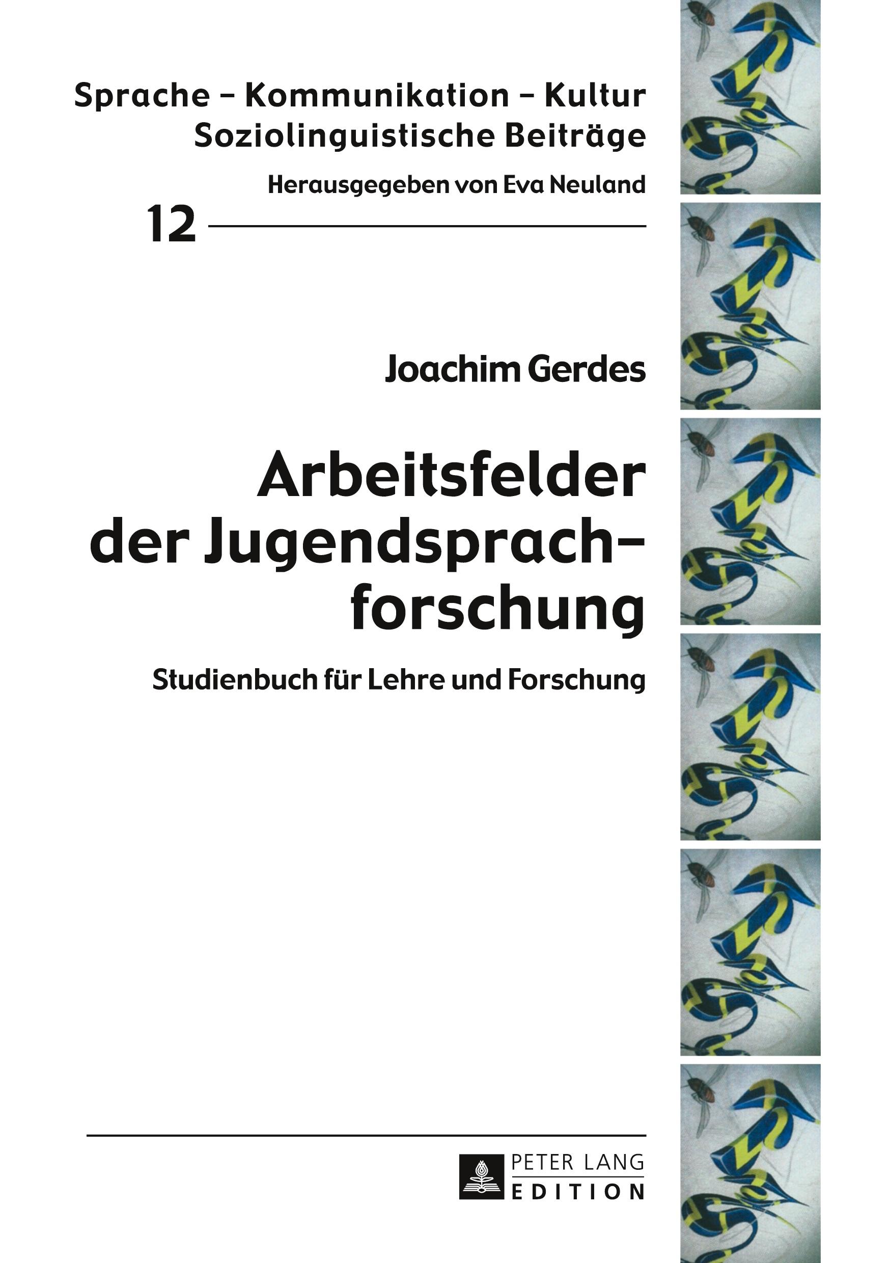 Vorderes Coverbild Arbeitsfelder der Jugendsprachforschung