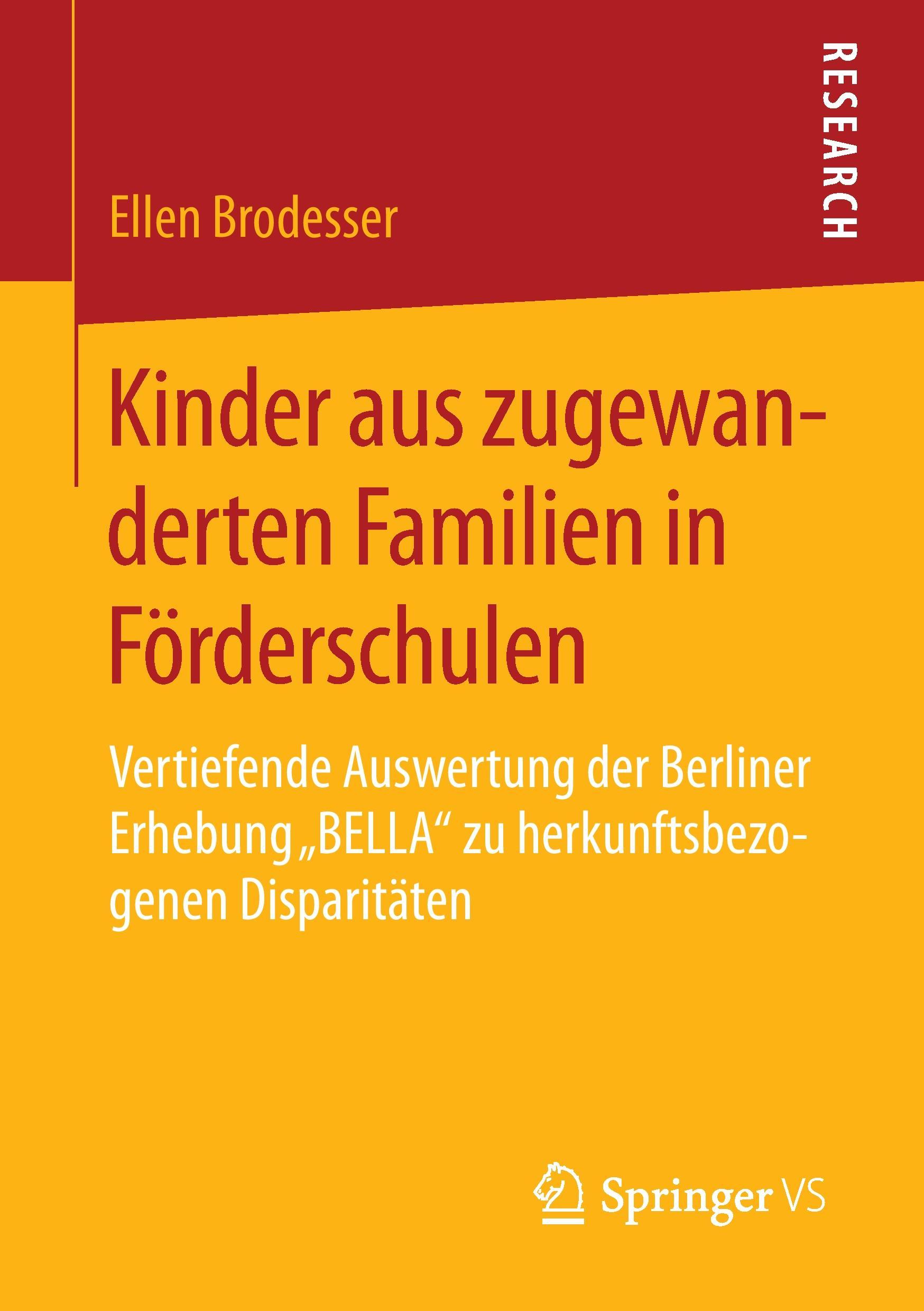 Vorderes Coverbild Kinder aus zugewanderten Familien in Förderschulen