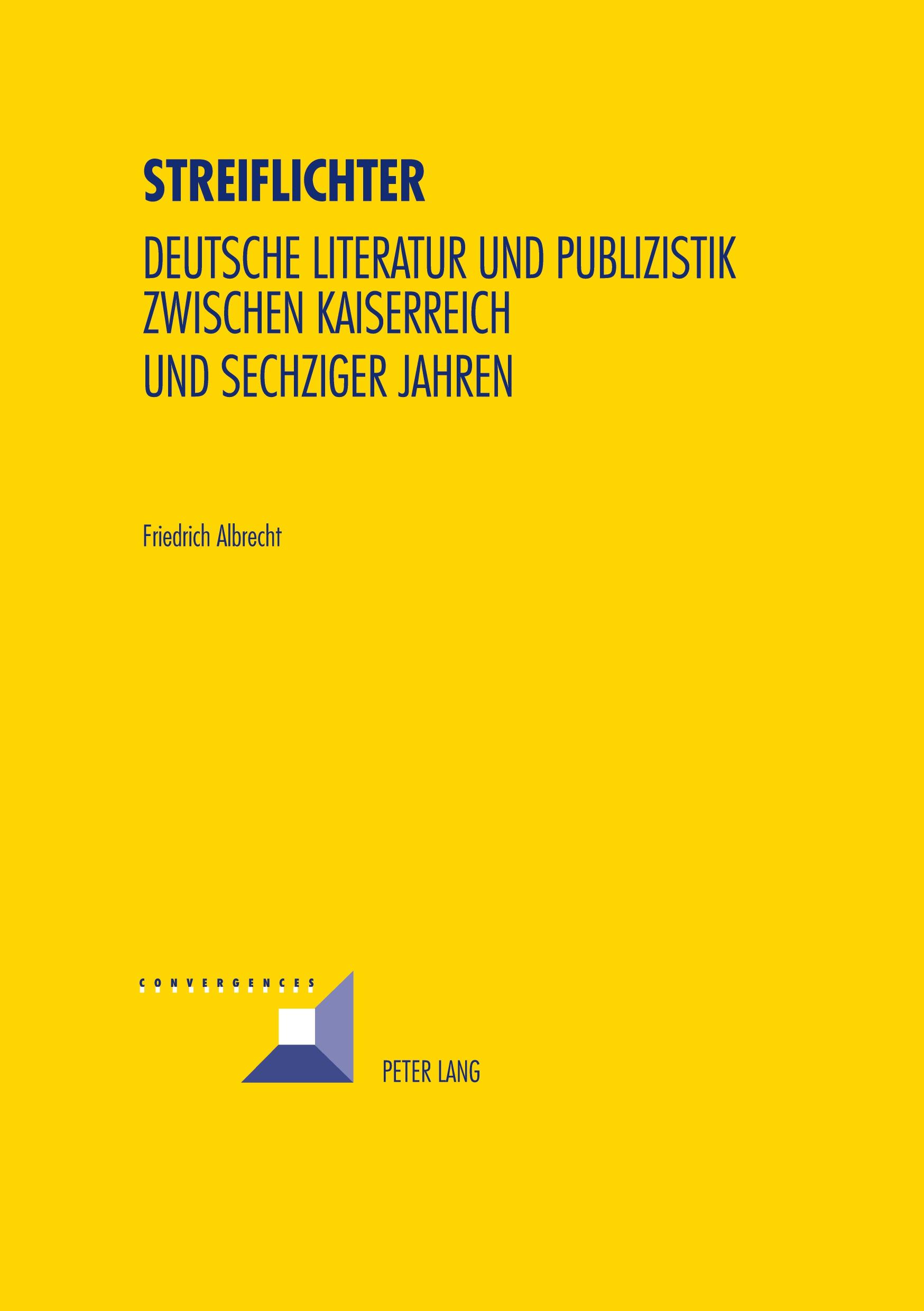 Vorderes Coverbild Streiflichter