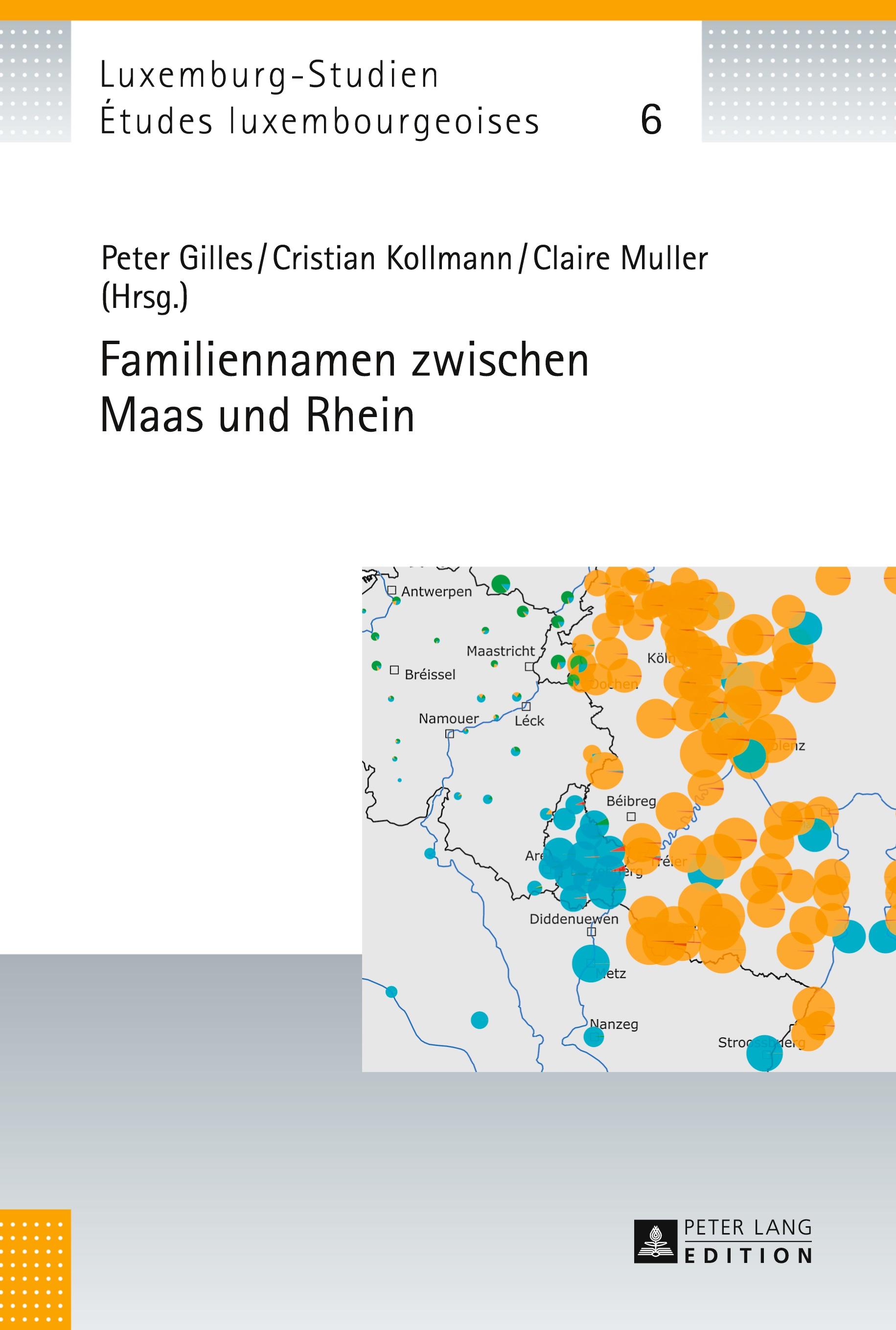 Vorderes Coverbild Familiennamen zwischen Maas und Rhein