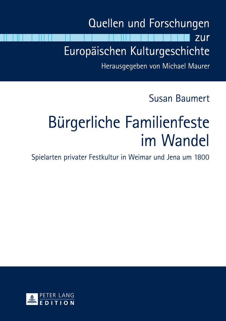 Vorderes Coverbild Bürgerliche Familienfeste im Wandel