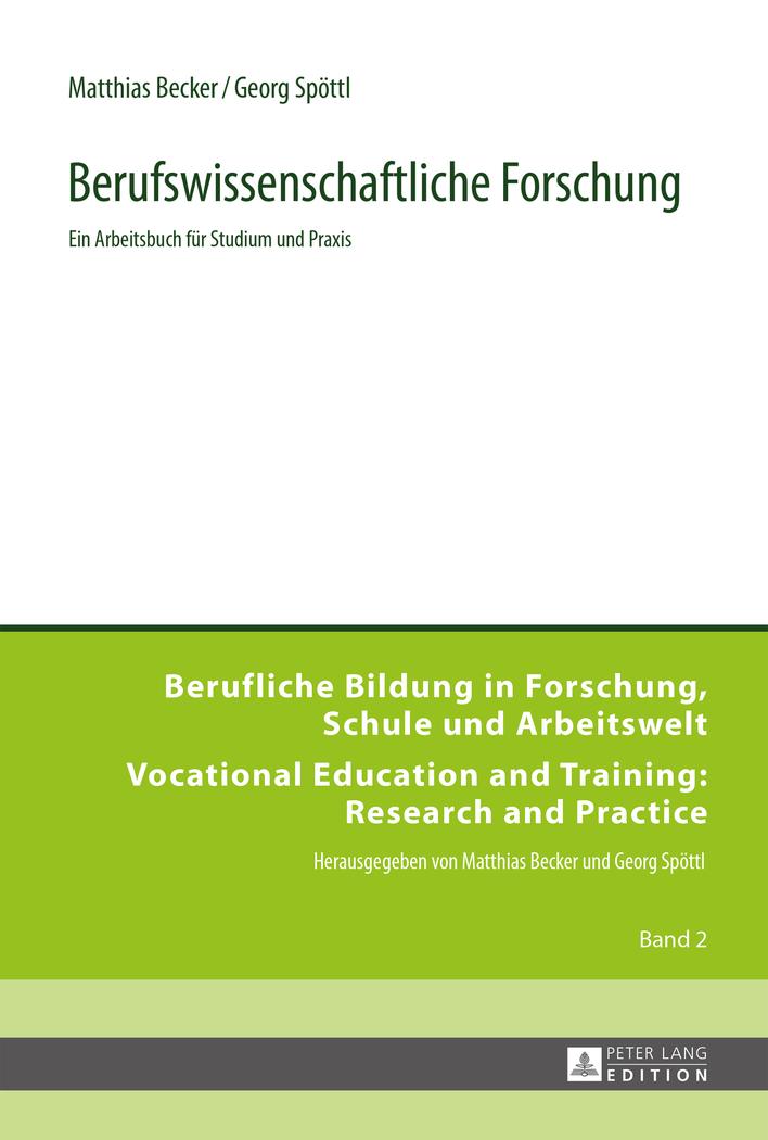 Vorderes Coverbild Berufswissenschaftliche Forschung