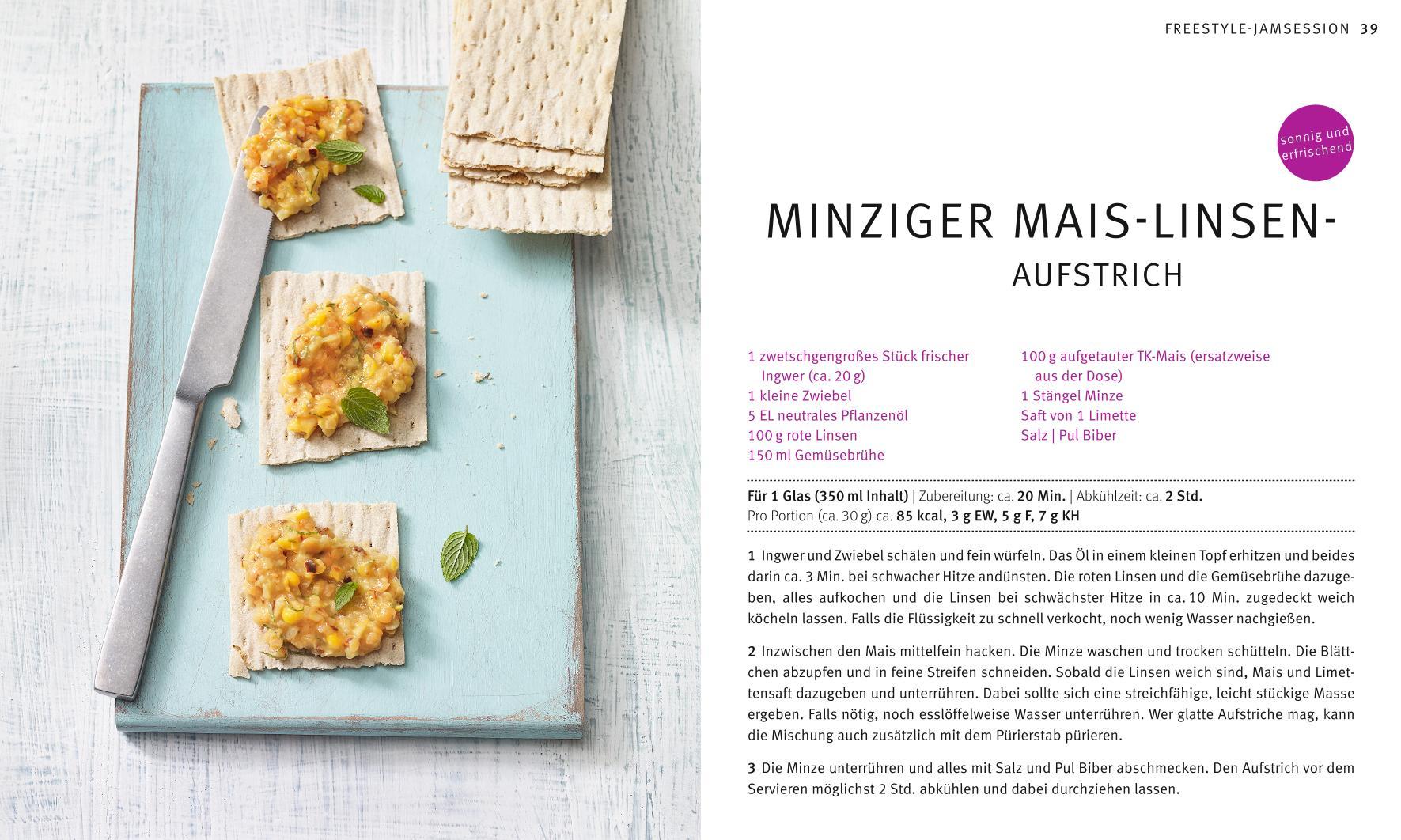 Beispielinhalt (Bild) Vegane Brotaufstriche