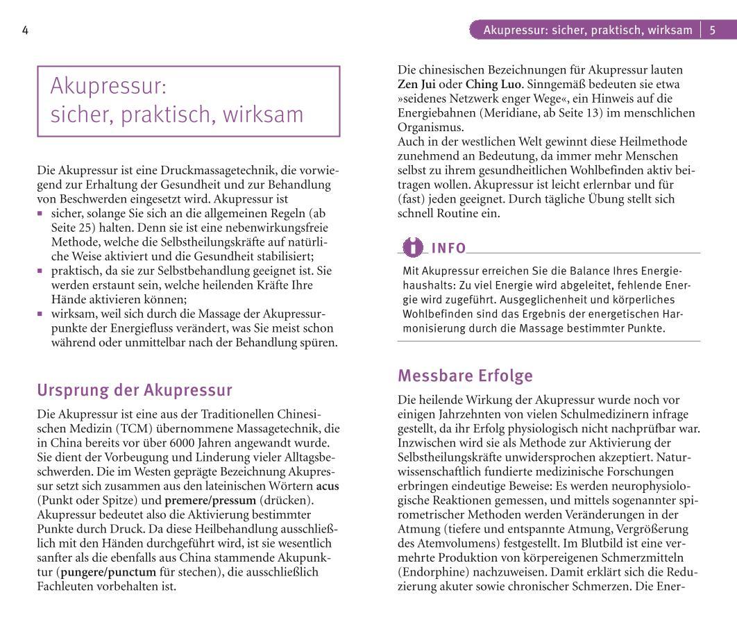Beispielinhalt (Bild) Akupressur
