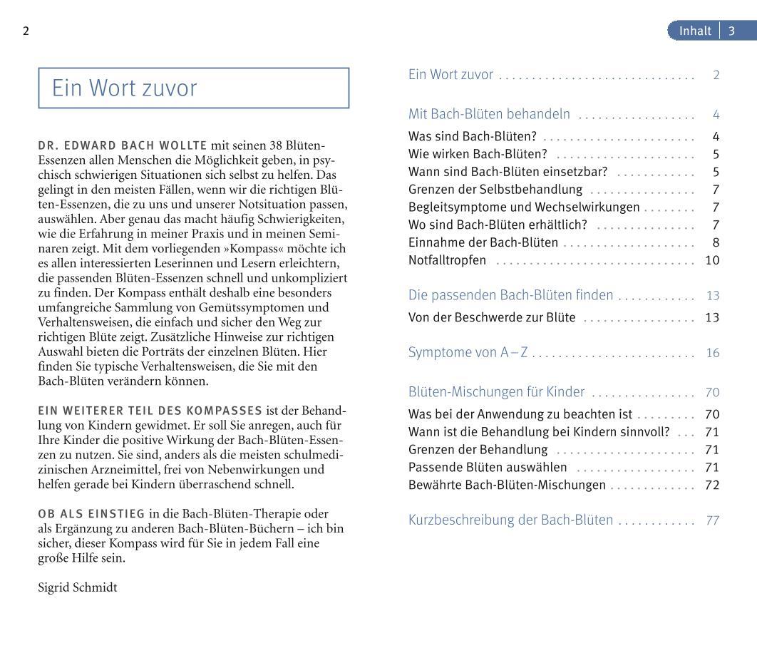 Beispielinhalt (Bild) Bach-Blüten