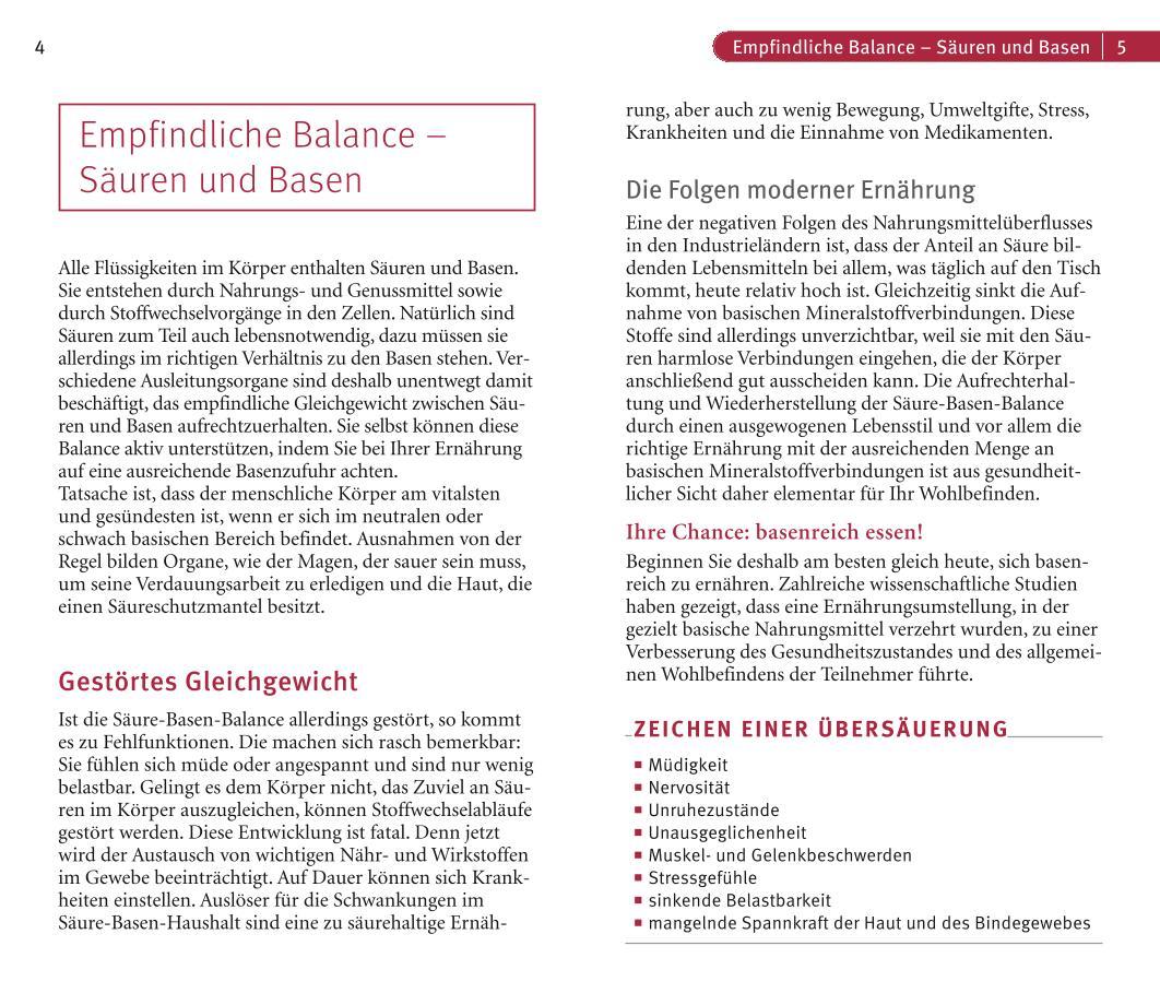 Beispielinhalt (Bild) Säure-Basen-Balance
