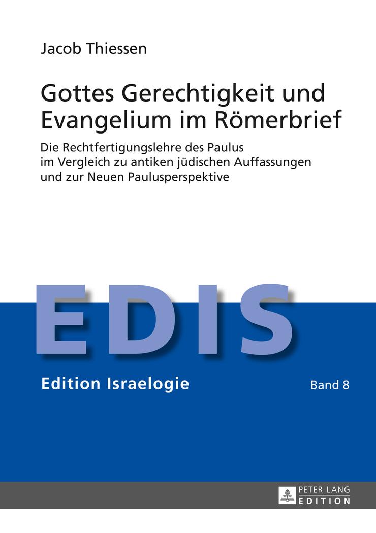 Vorderes Coverbild Gottes Gerechtigkeit und Evangelium im Römerbrief