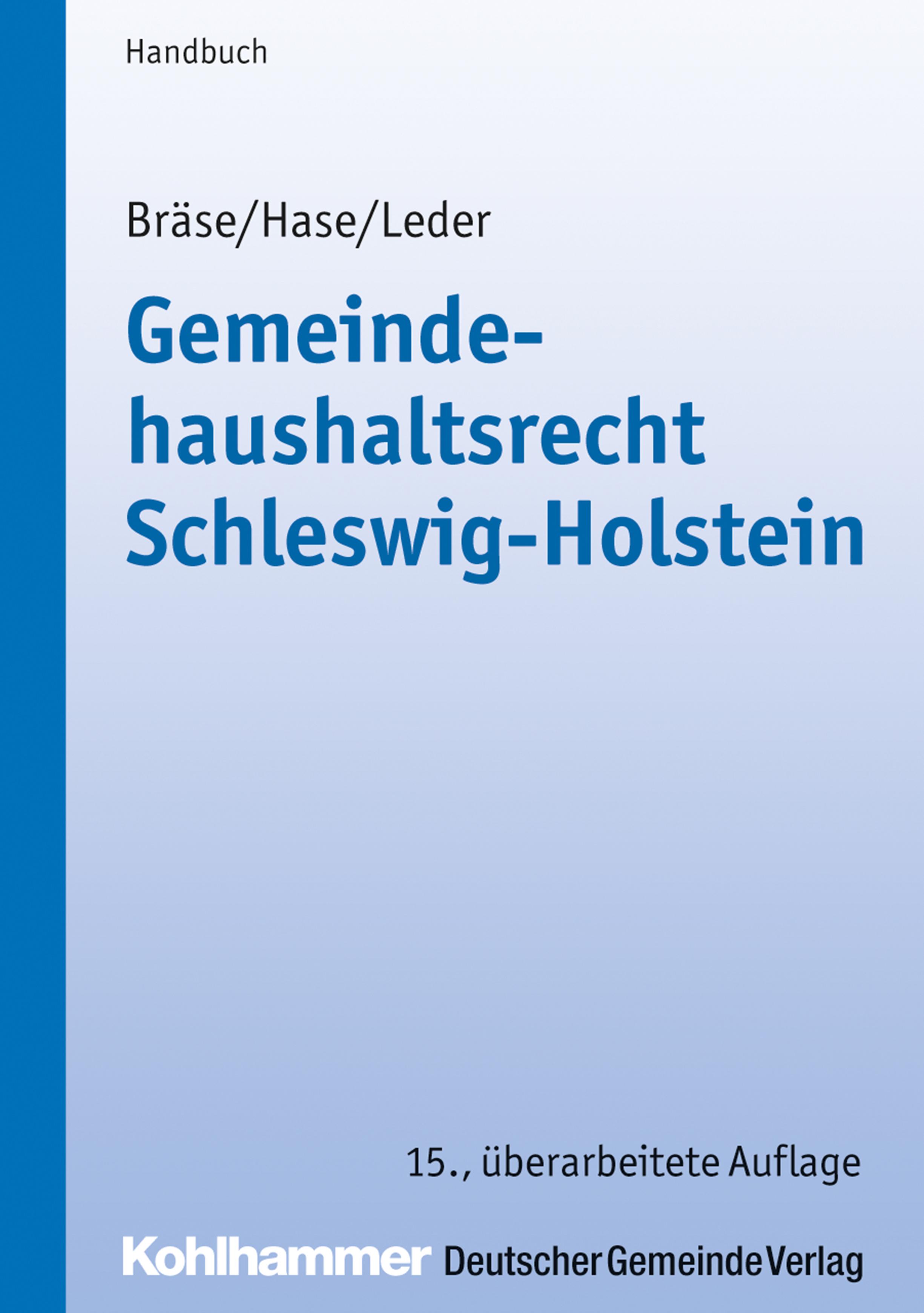 Vorderes Coverbild Gemeindehaushaltsrecht Schleswig-Holstein