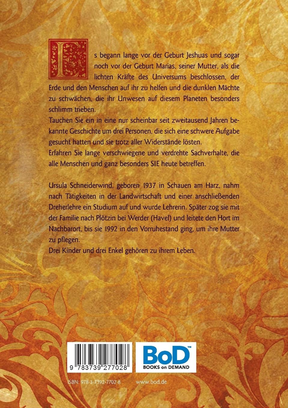 Rückseitencover Maria, Jeshua, Maria Magdalena