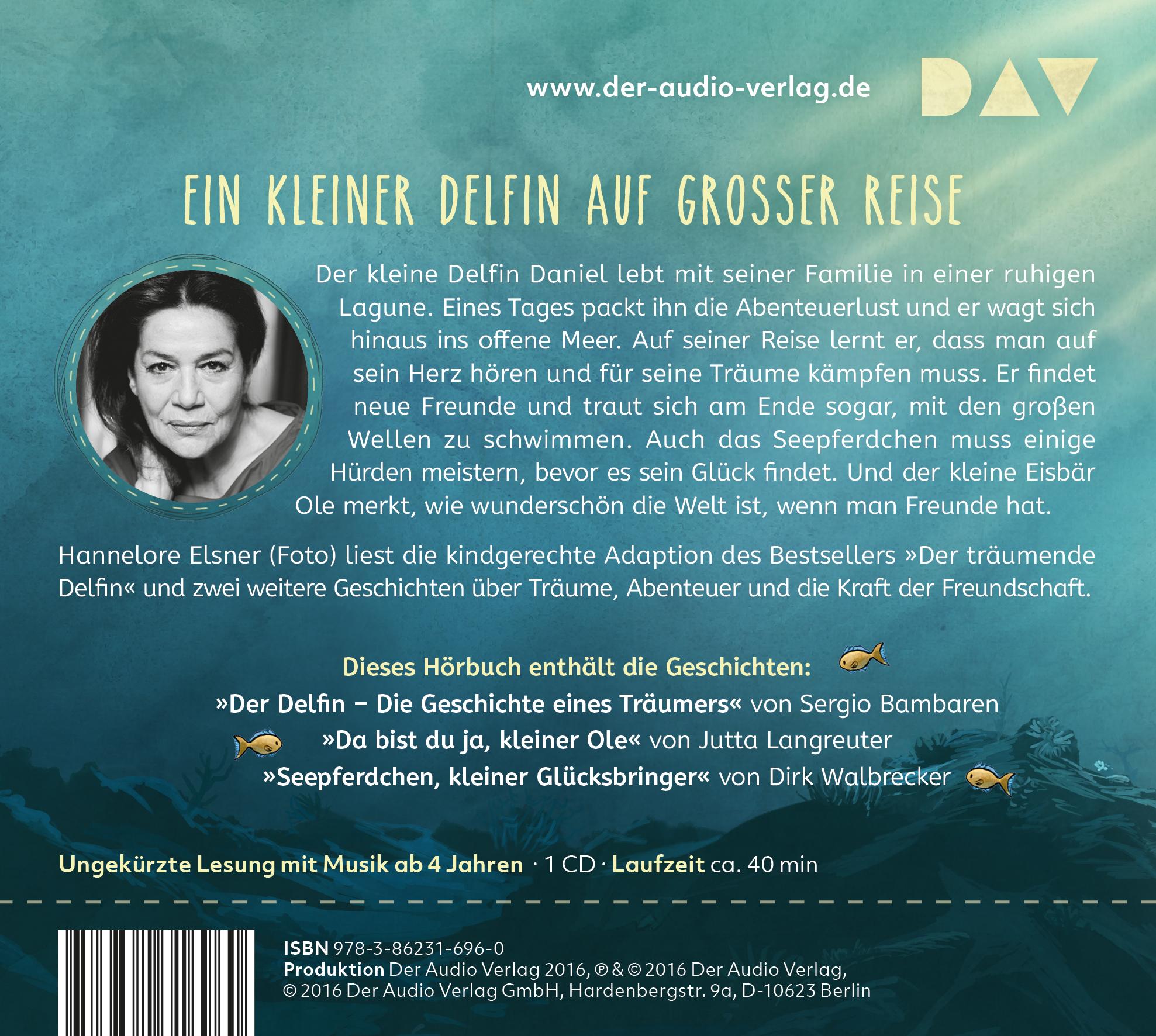 Rückseitencover Der Delfin - Die Geschichte eines Träumers