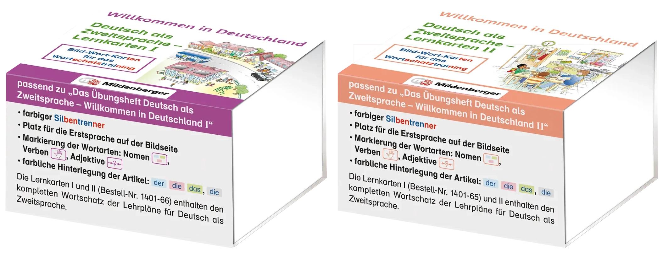 Vorderes Coverbild Willkommen in Deutschland - Lernkarten Deutsch als Zweitsprache I und II
