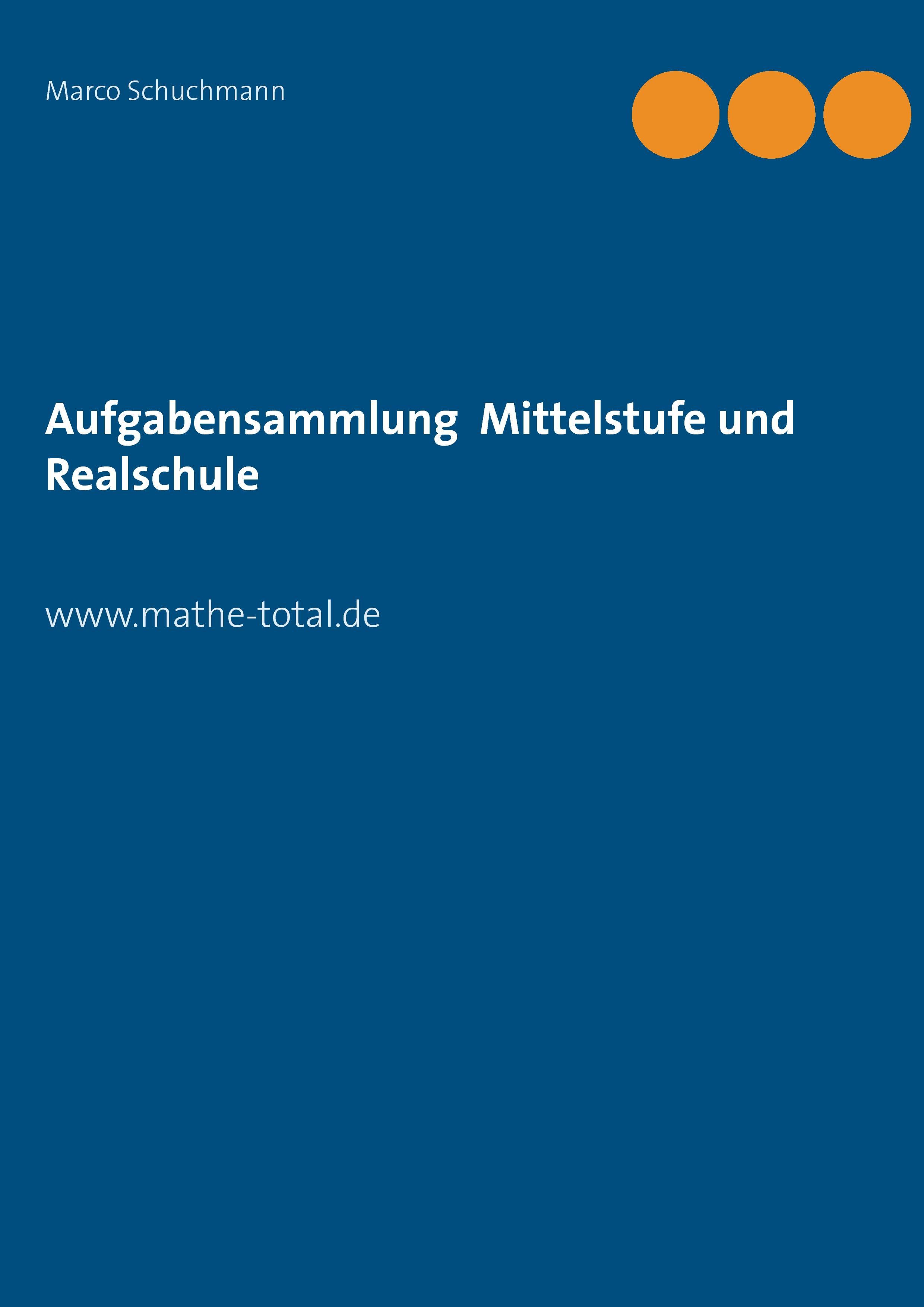 Vorderes Coverbild Aufgabensammlung Mittelstufe und Realschule
