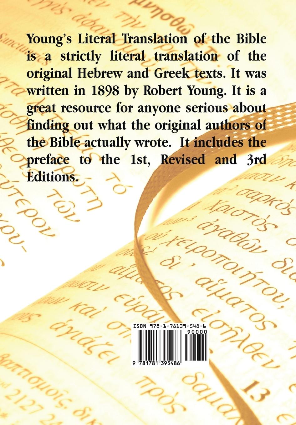 Rückseitencover Young's Literal Translation of the Holy Bible - includes Prefaces to 1st, Revised, & 3rd Editions