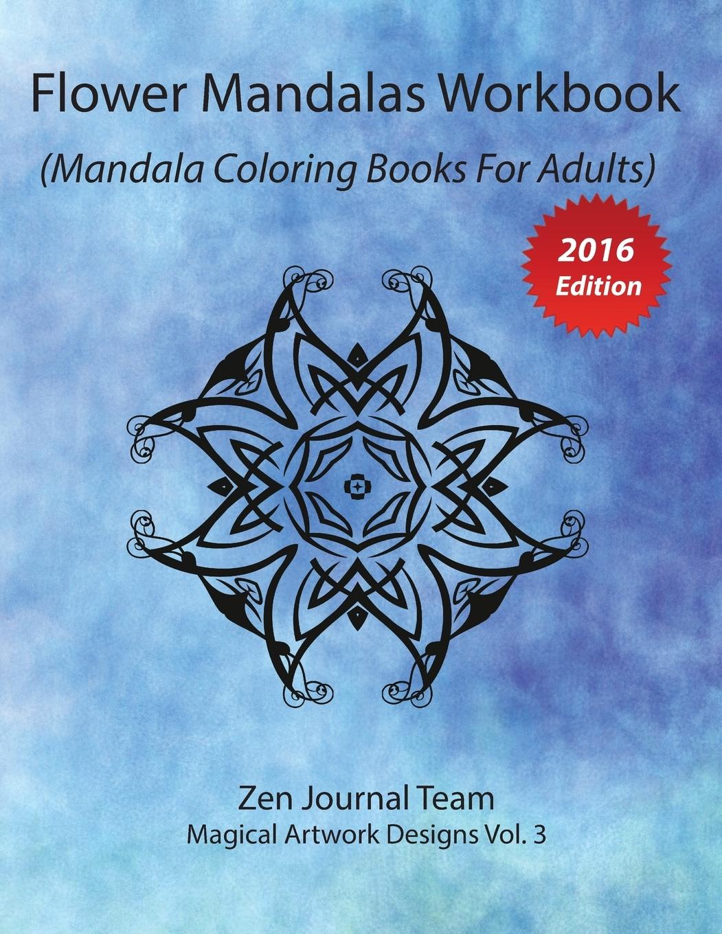 Vorderes Coverbild Flower Mandalas Workbook (Mandala Coloring Books For Adults)