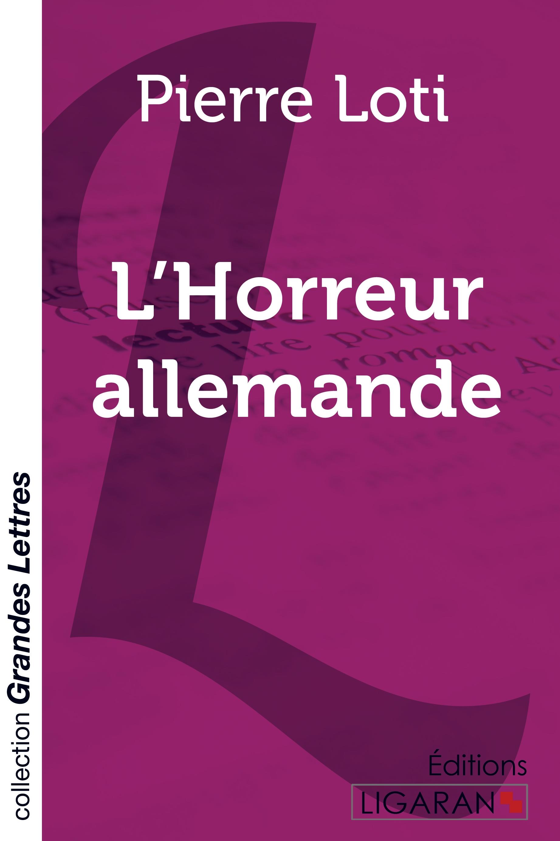Vorderes Coverbild L'Horreur allemande (grands caractères)
