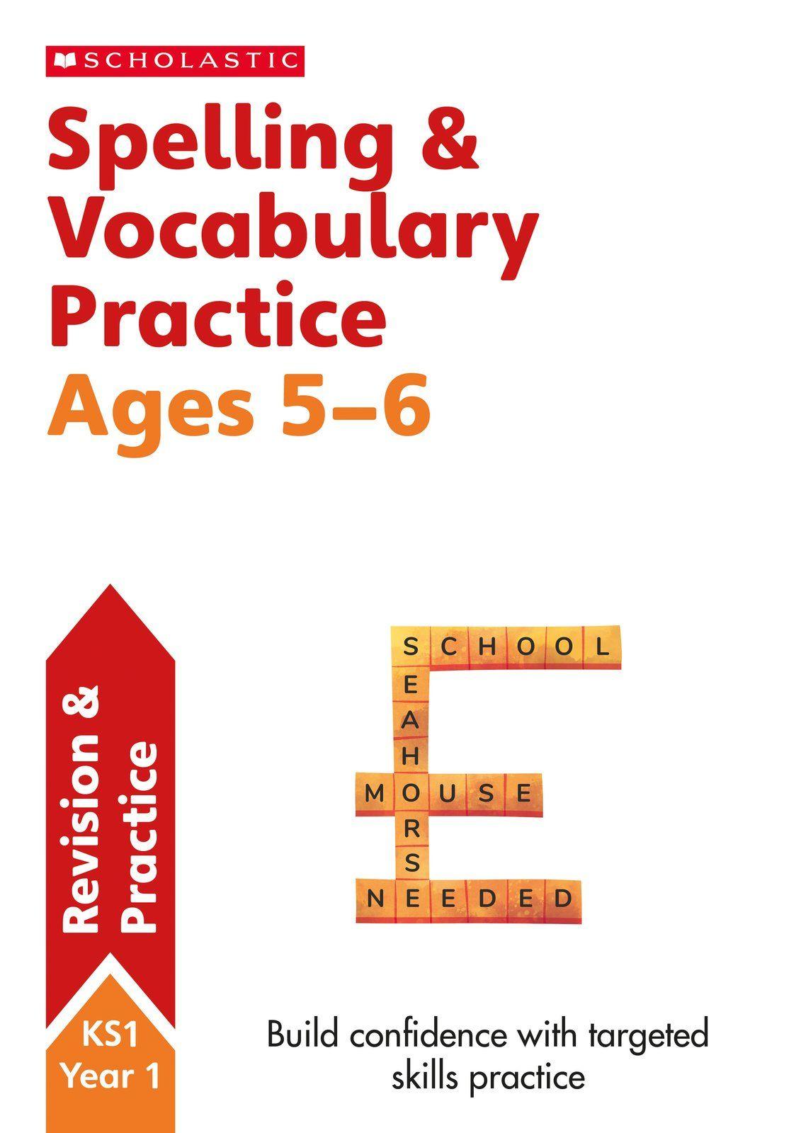 Vorderes Coverbild Spelling and Vocabulary Practice Ages 5-6