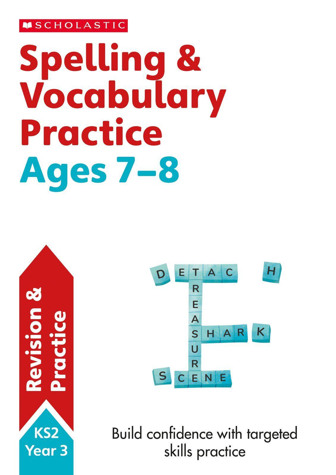 Vorderes Coverbild Spelling and Vocabulary Practice Ages 7-8