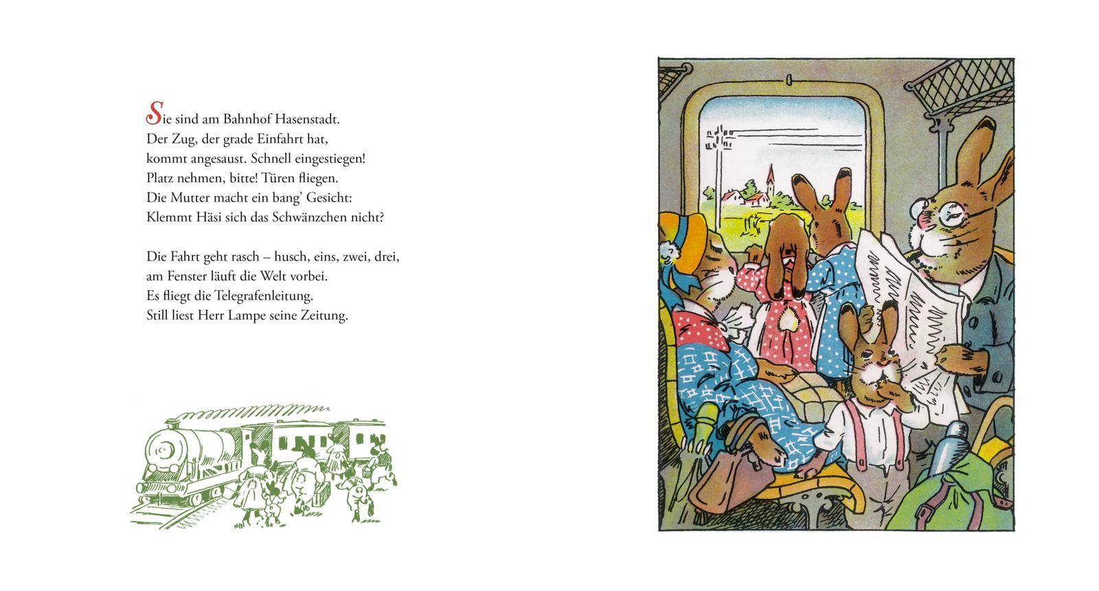 Beispielinhalt (Bild) Lampes Wochenende - Relaunch. Ein lustiger Hasen-Ausflug