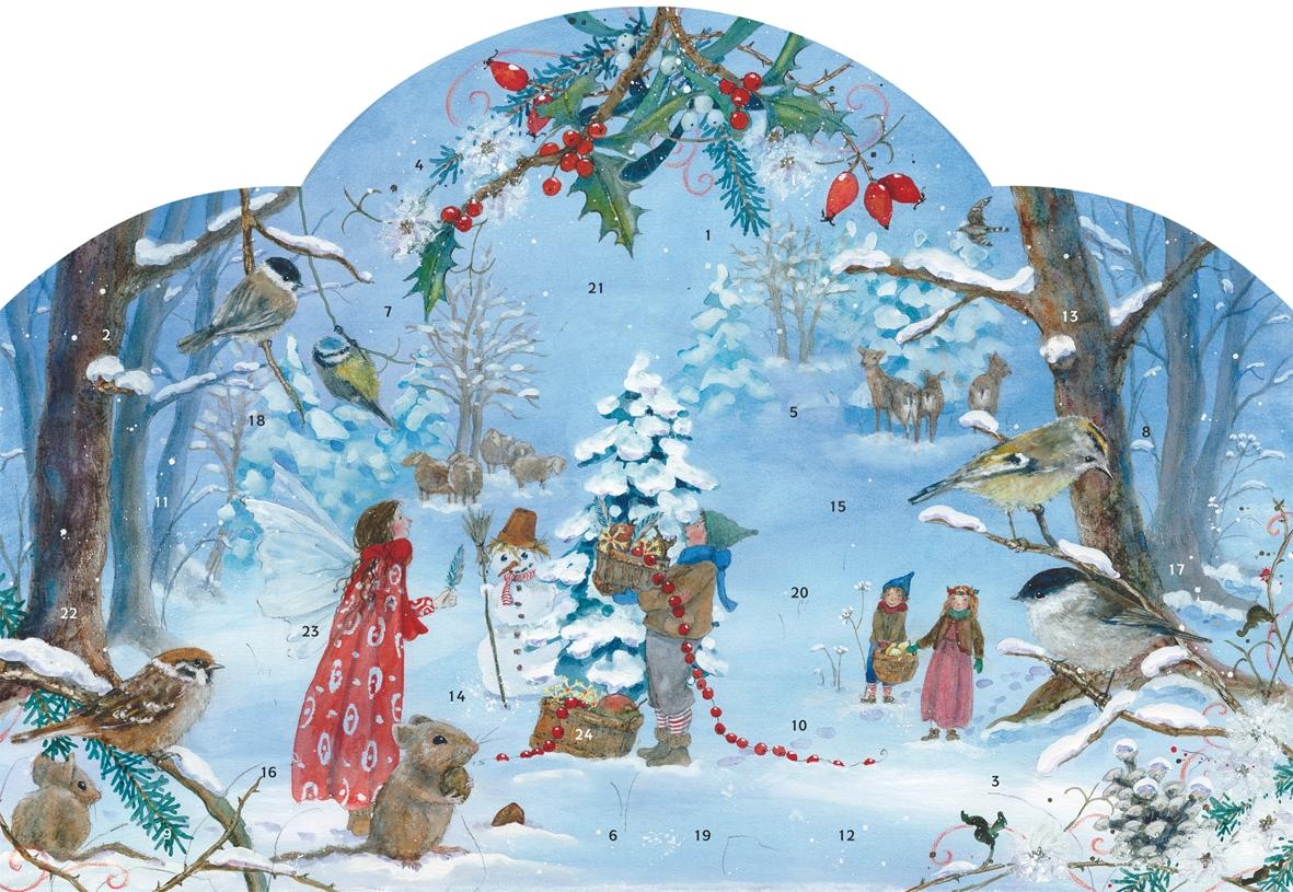 Vorderes Coverbild Adventskalender Die kleine Elfe feiert Weihnachten