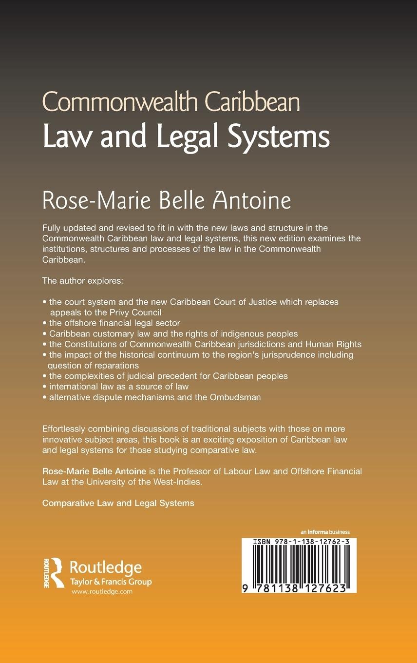 Rückseitencover Commonwealth Caribbean Law and Legal Systems