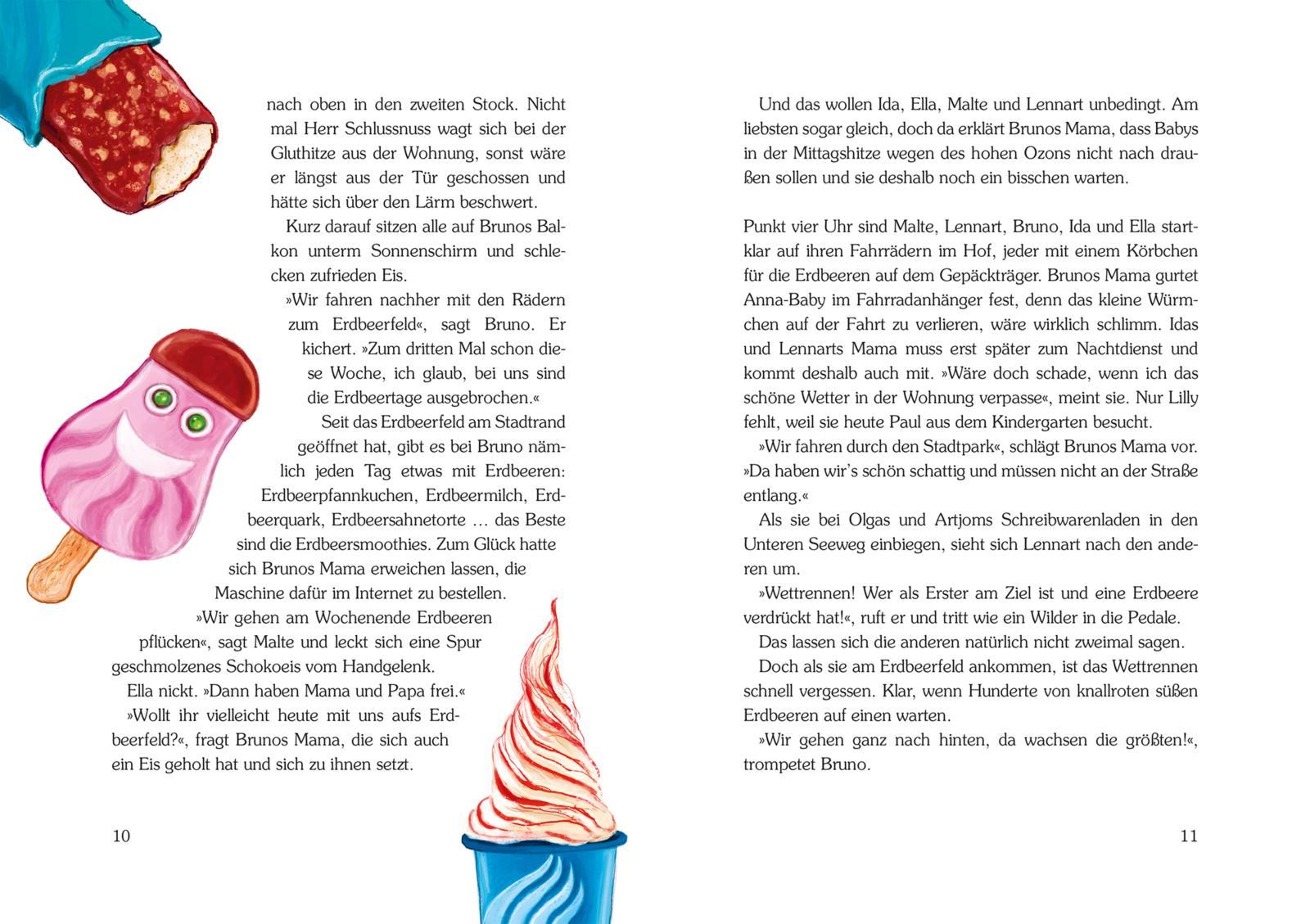 Beispielinhalt (Bild) Sommer im Holunderweg