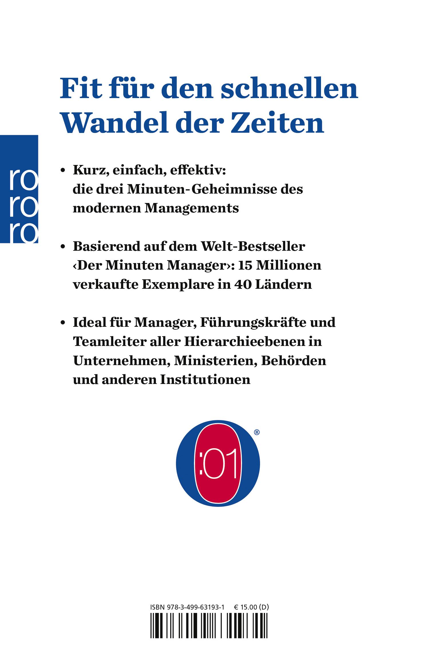 Rückseitencover Der neue Minuten Manager