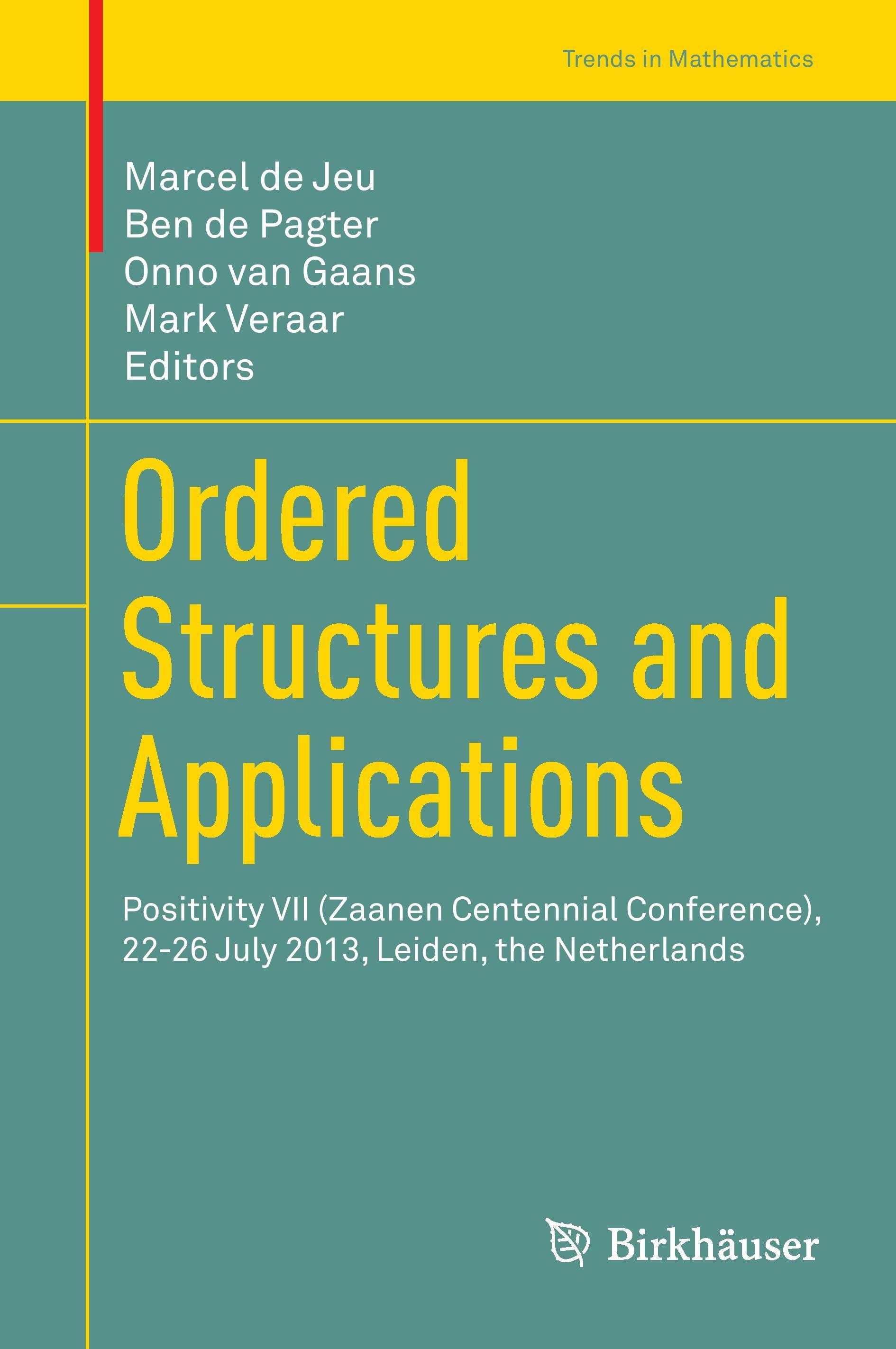 Vorderes Coverbild Ordered Structures and Applications