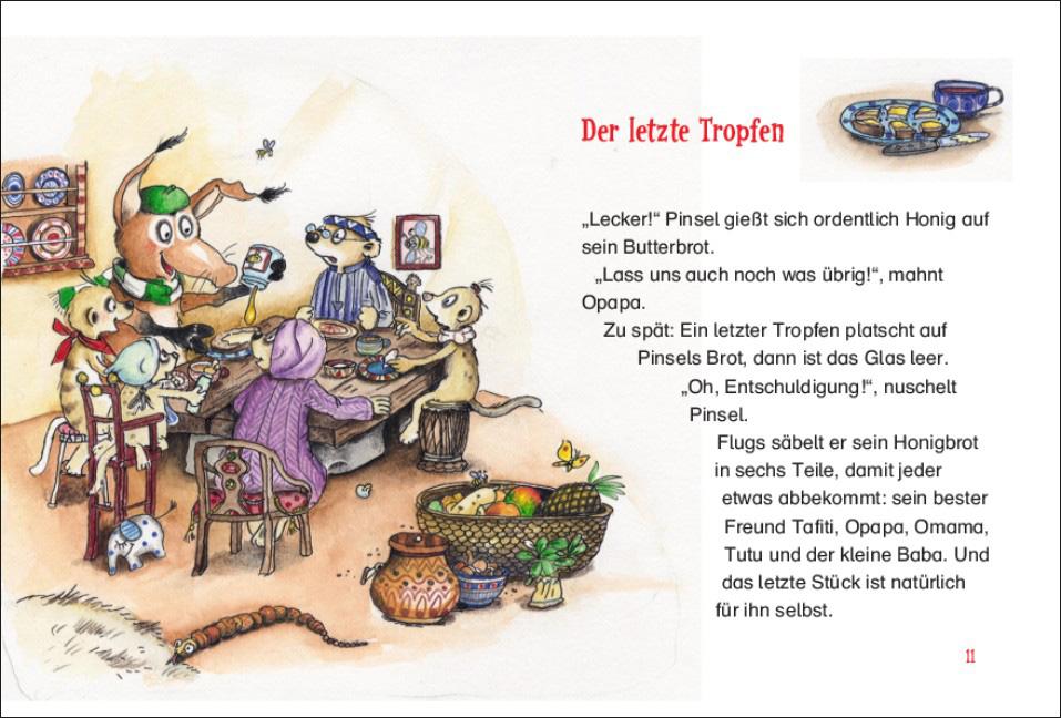 Beispielinhalt (Bild) Tafiti und der Honigfrechdachs