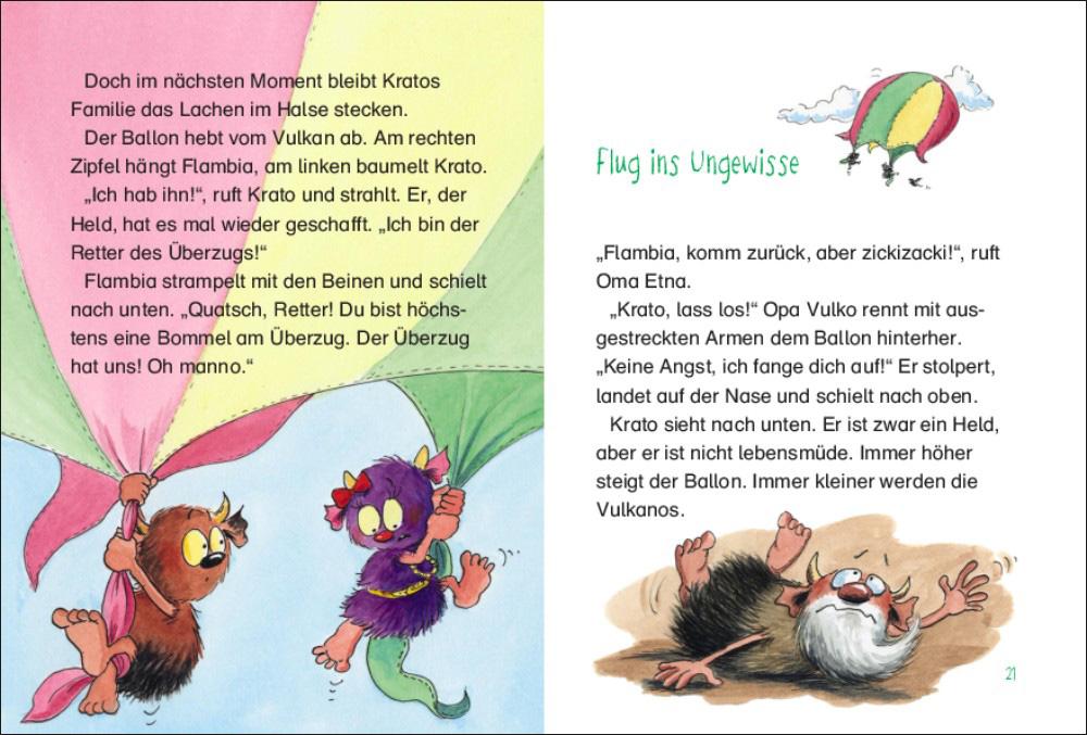 Beispielinhalt (Bild) Die Vulkanos geben Gas!