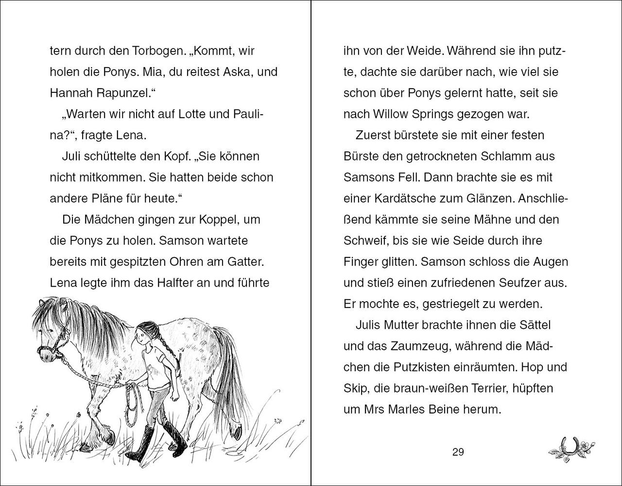 Beispielinhalt (Bild) Ponyhof Apfelblüte - Sternchen und ein Geheimnis