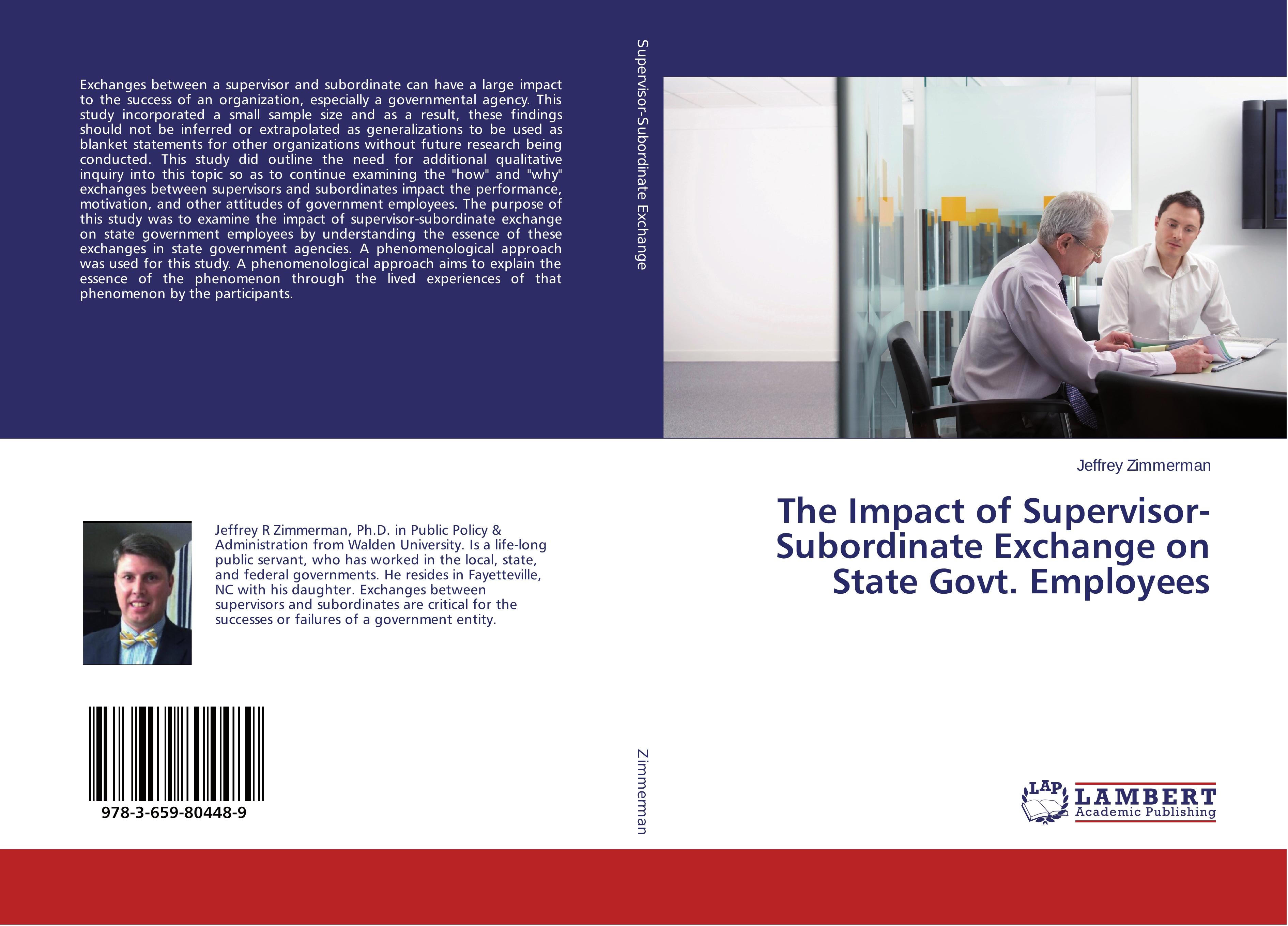 Vorderes Coverbild The Impact of Supervisor-Subordinate Exchange on State Govt. Employees