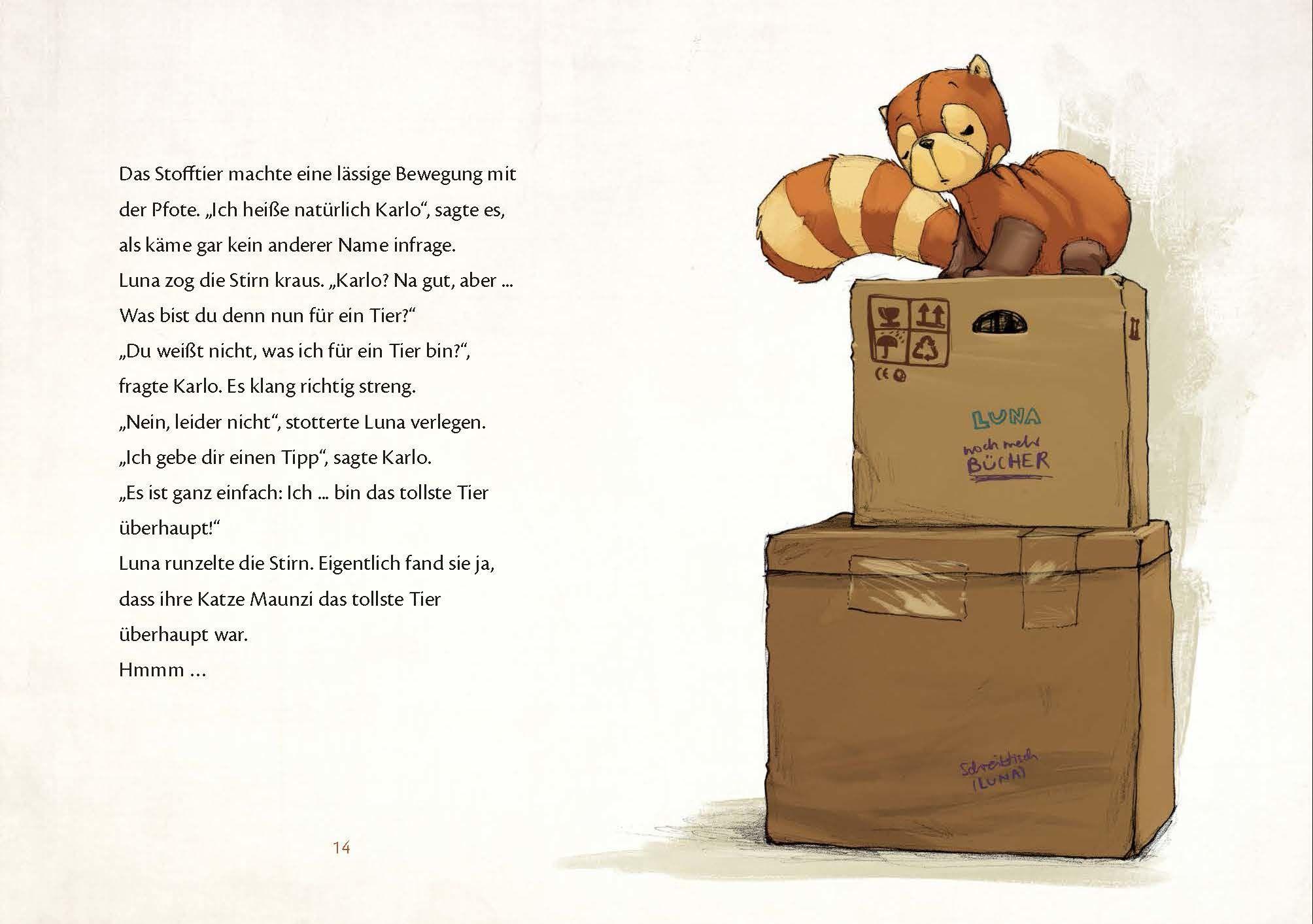 Beispielinhalt (Bild) Luna und der Katzenbär