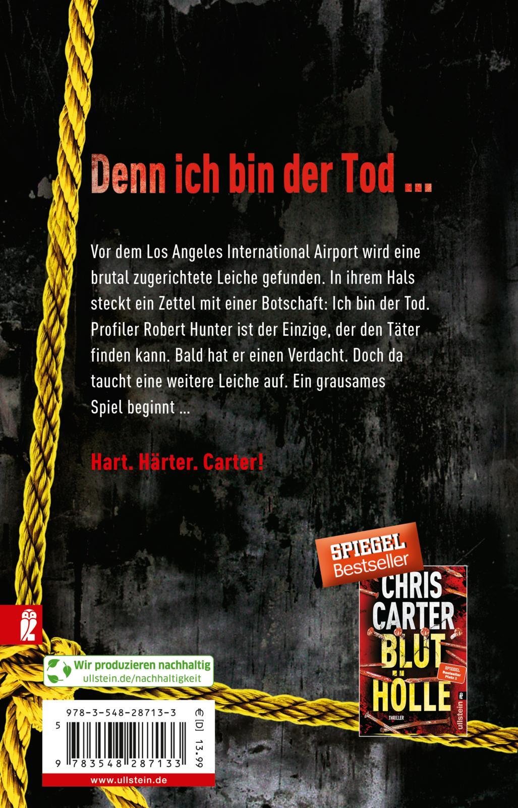 Rückseitencover I Am Death. Der Totmacher