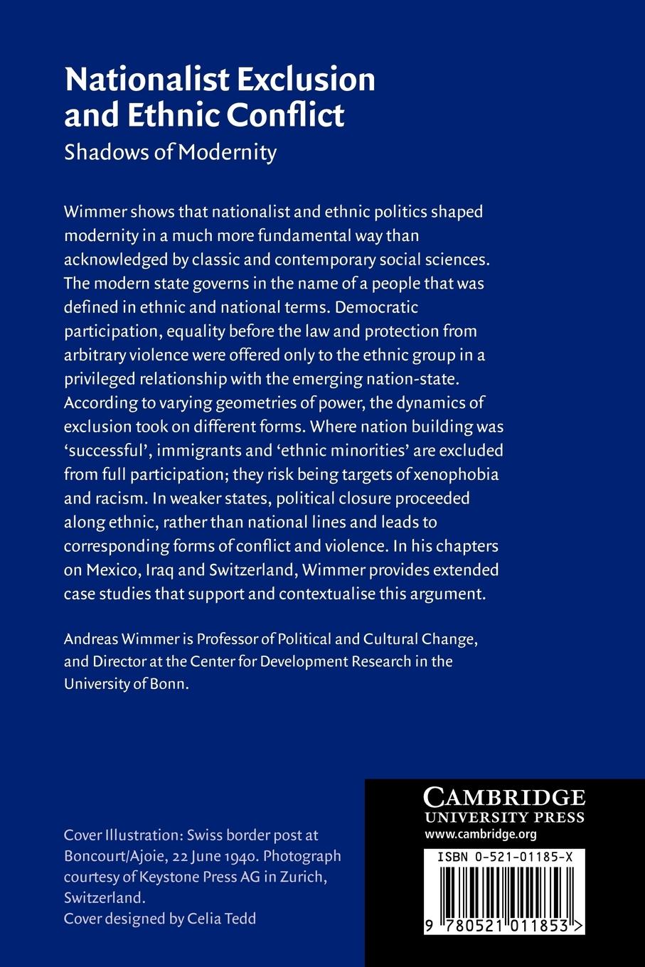 Rückseitencover Nationalist Exclusion and Ethnic Conflict