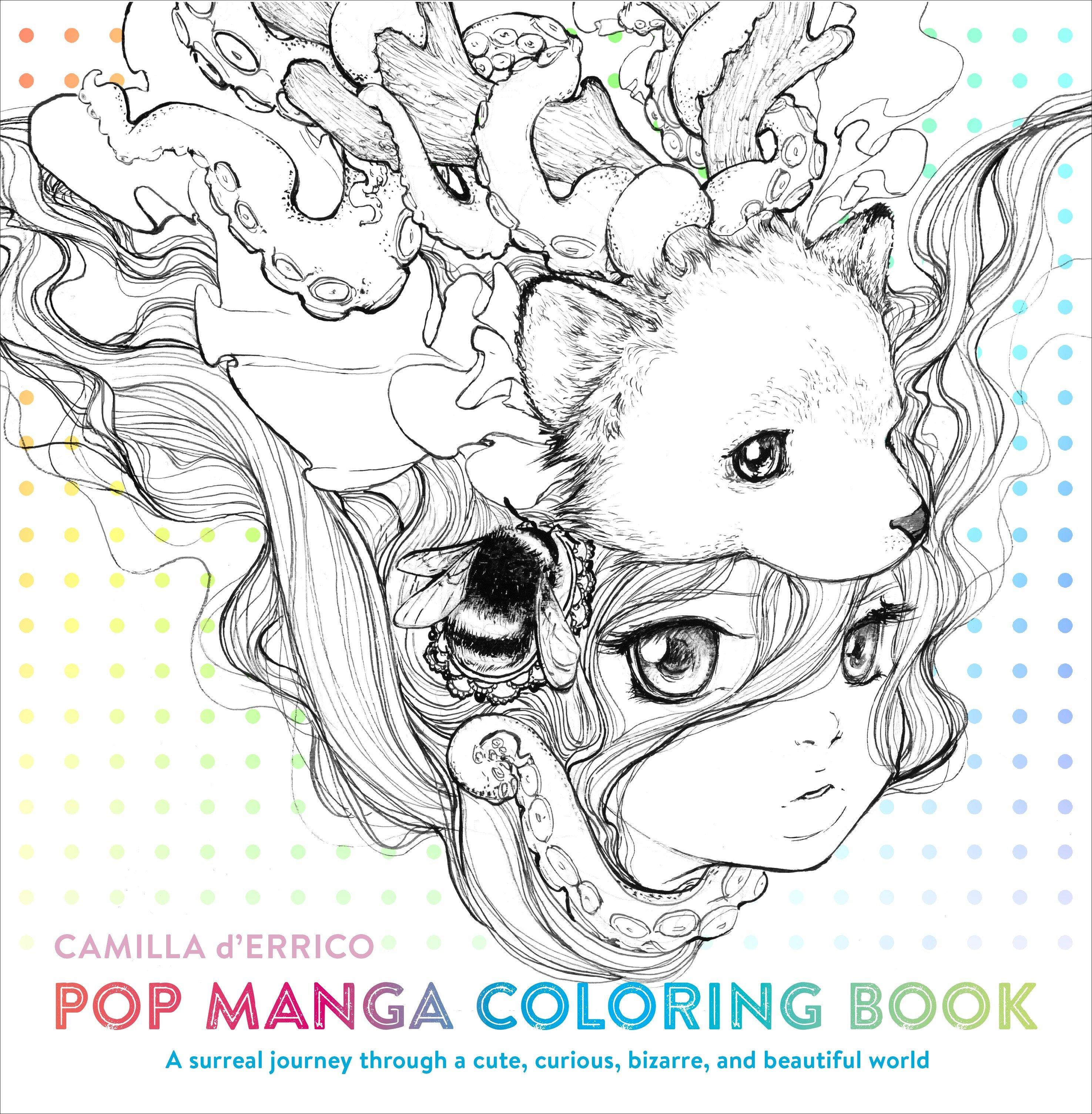 Vorderes Coverbild Pop Manga Coloring Book