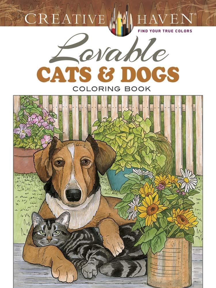 Vorderes Coverbild Creative Haven Lovable Cats and Dogs Coloring Book