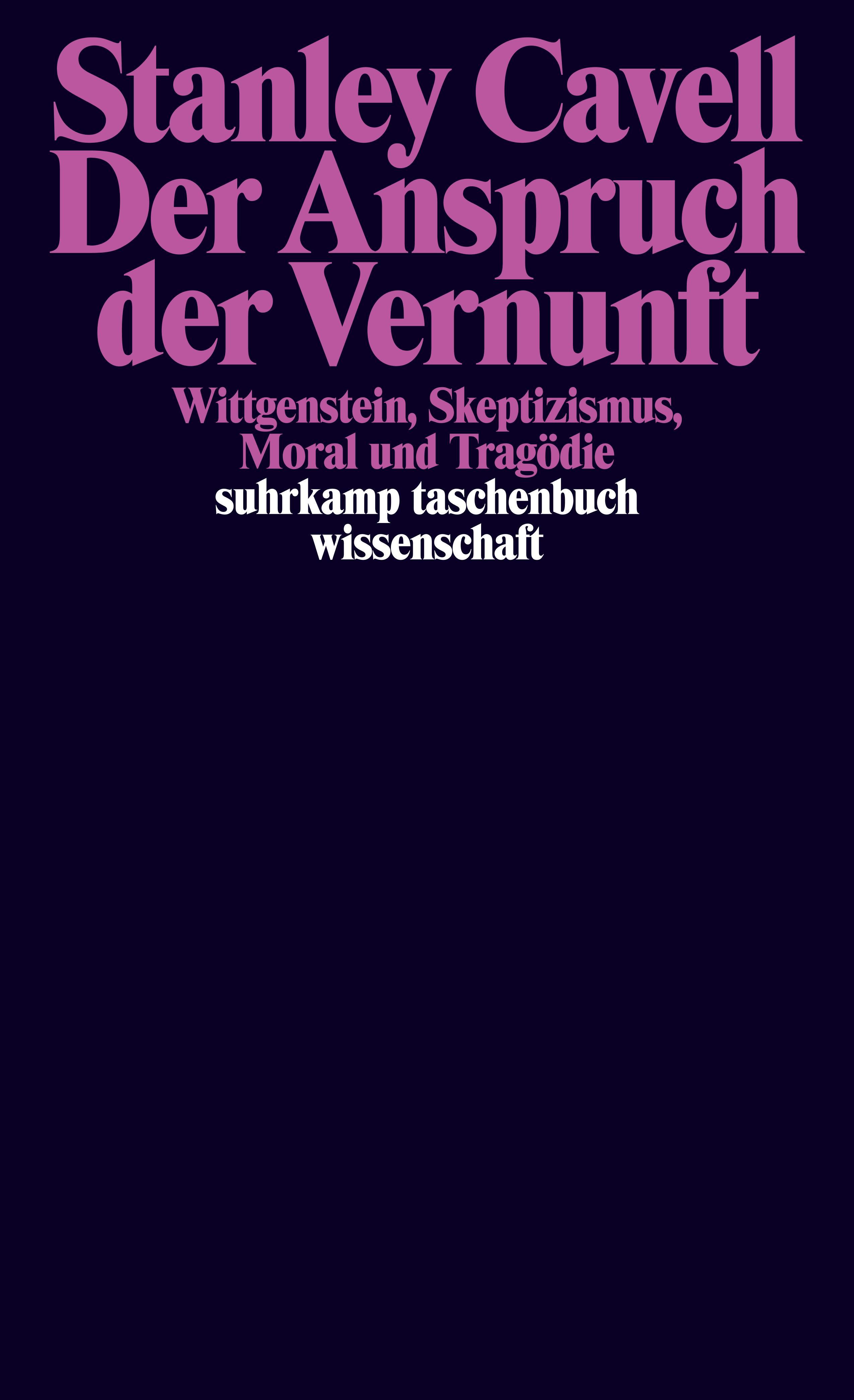 Vorderes Coverbild Der Anspruch der Vernunft