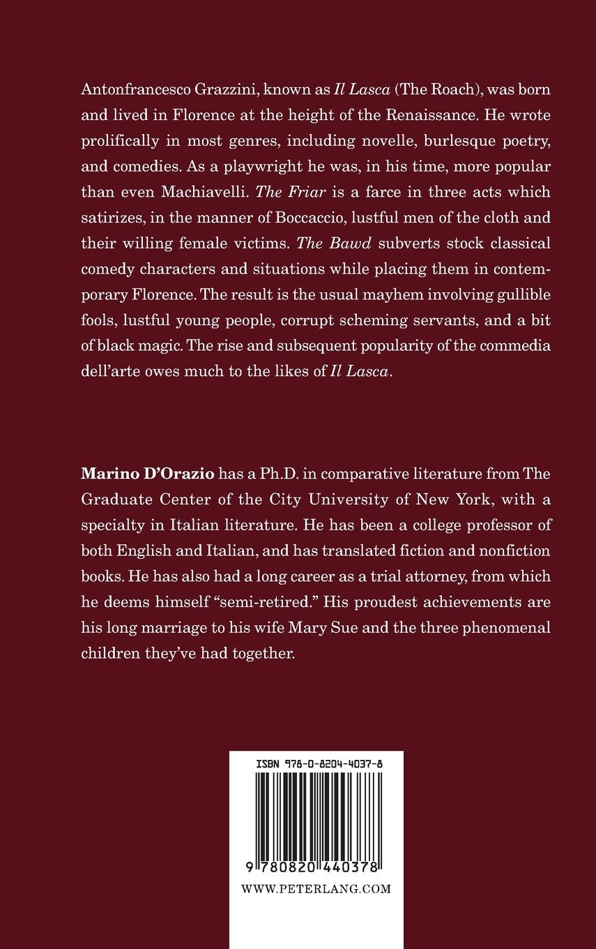 Rückseitencover Antonfrancesco Grazzini ('Il Lasca'), Two Plays