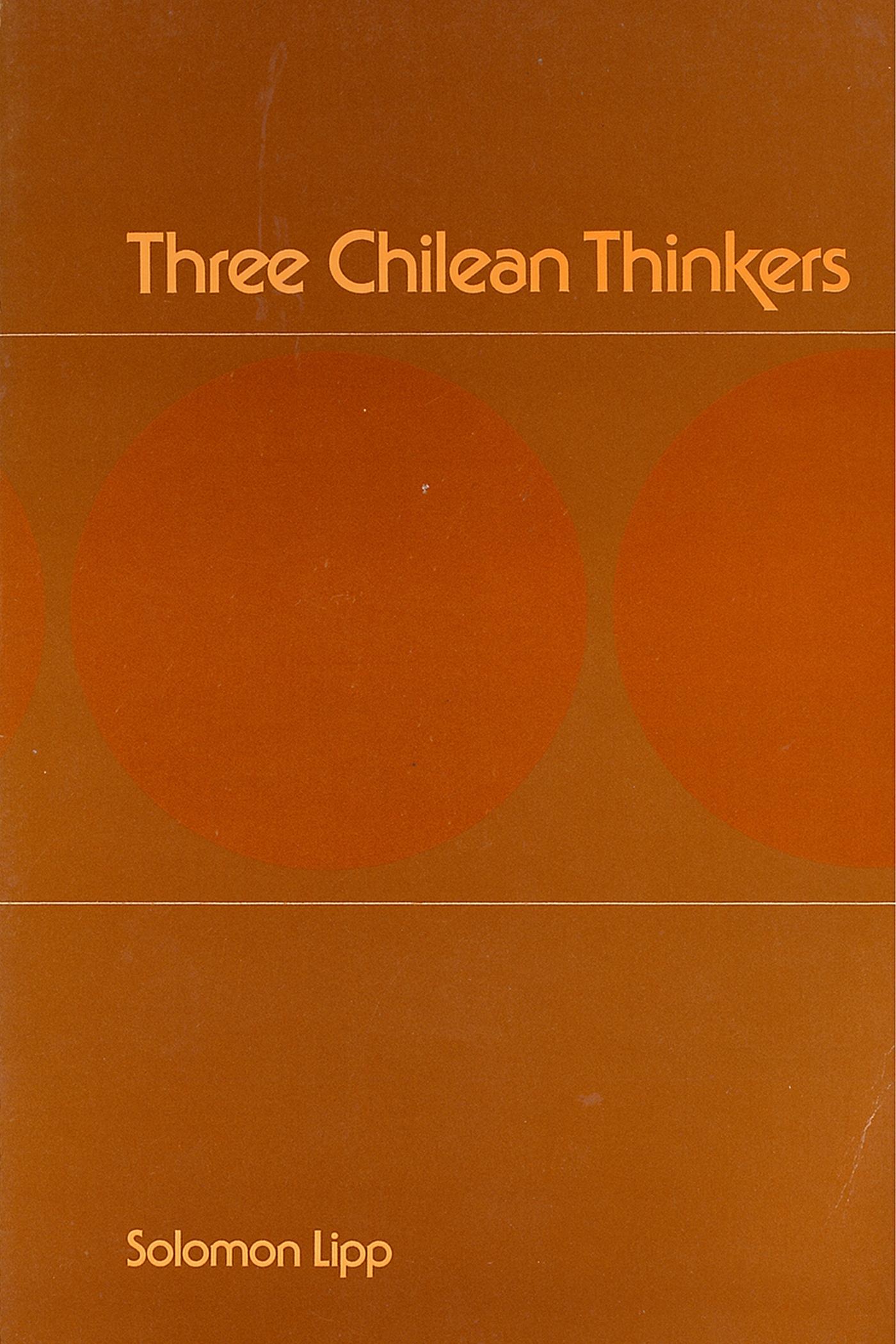 Vorderes Coverbild Three Chilean Thinkers