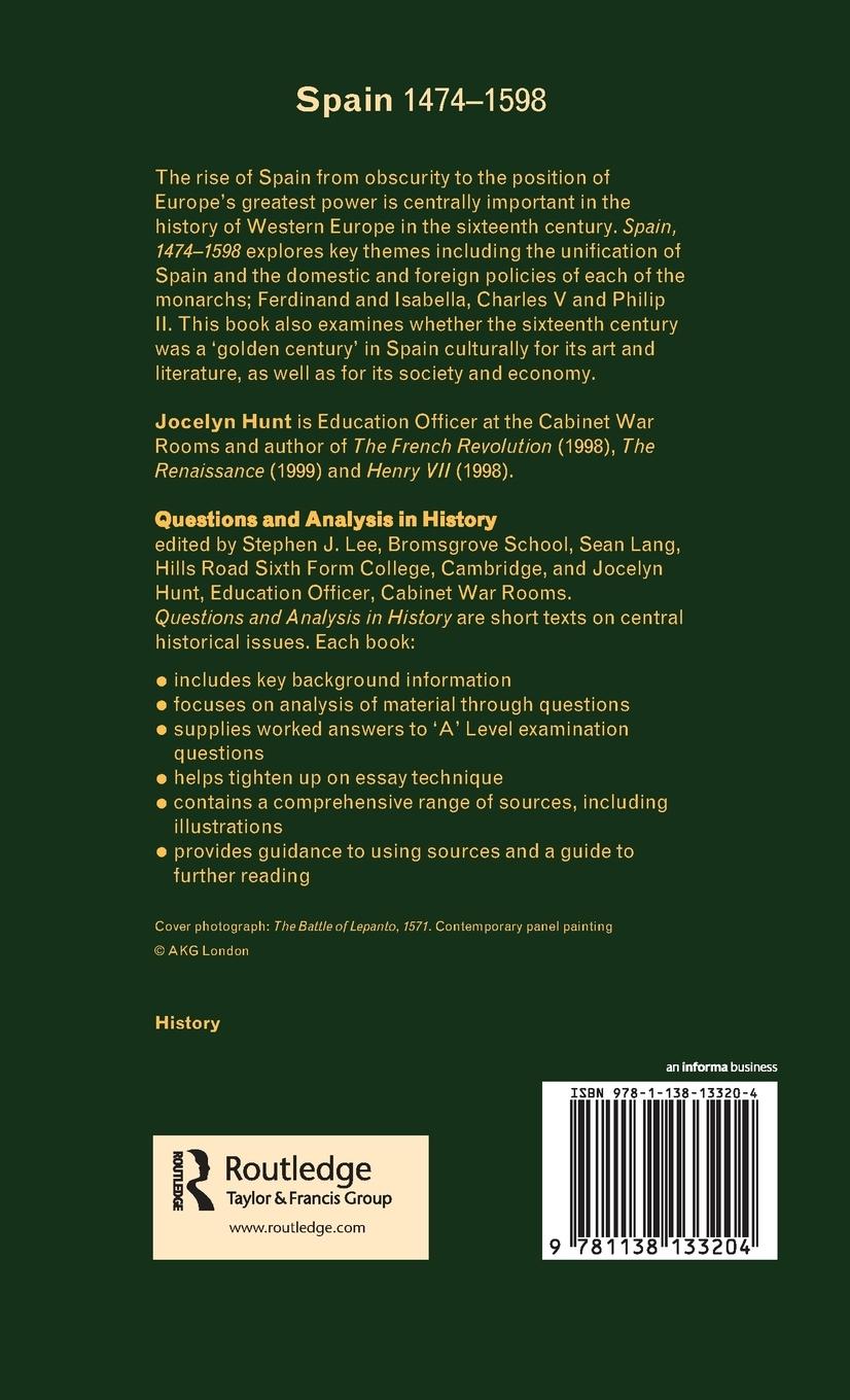 Rückseitencover Spain 1474-1598